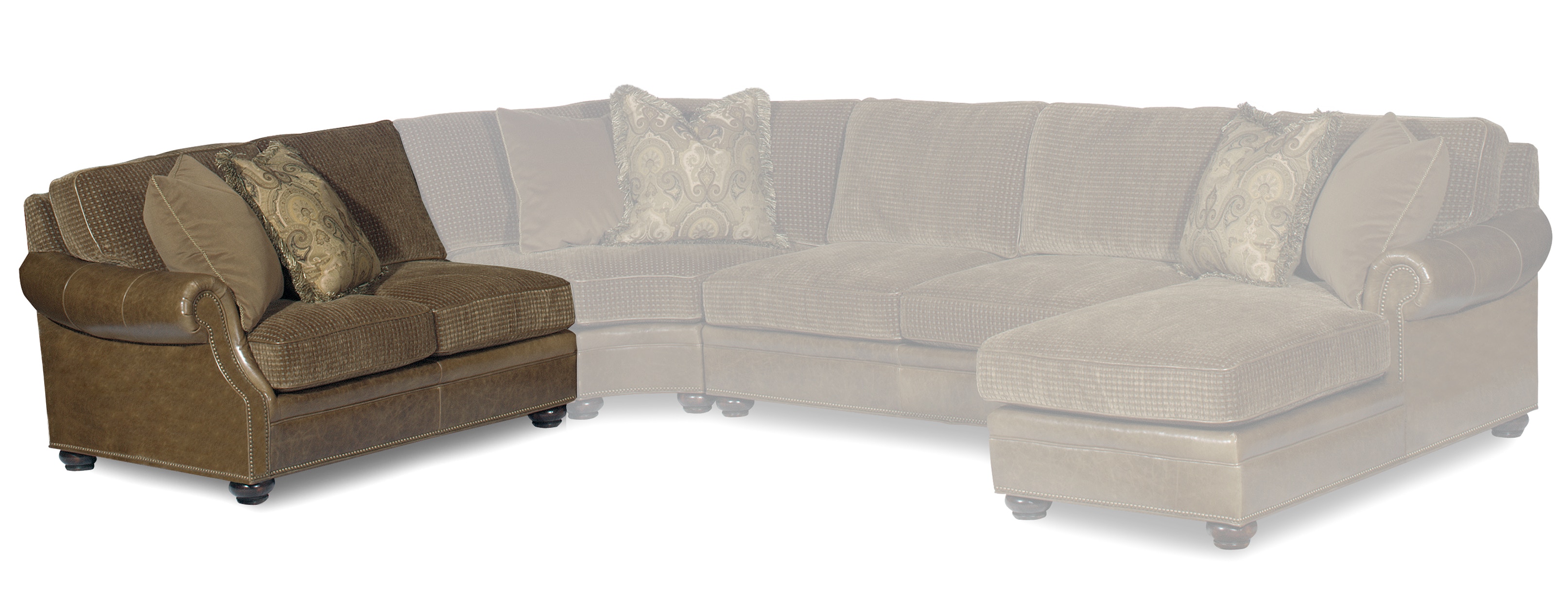 Bradington-Young Warner Left Arm Facing Loveseat 220-57