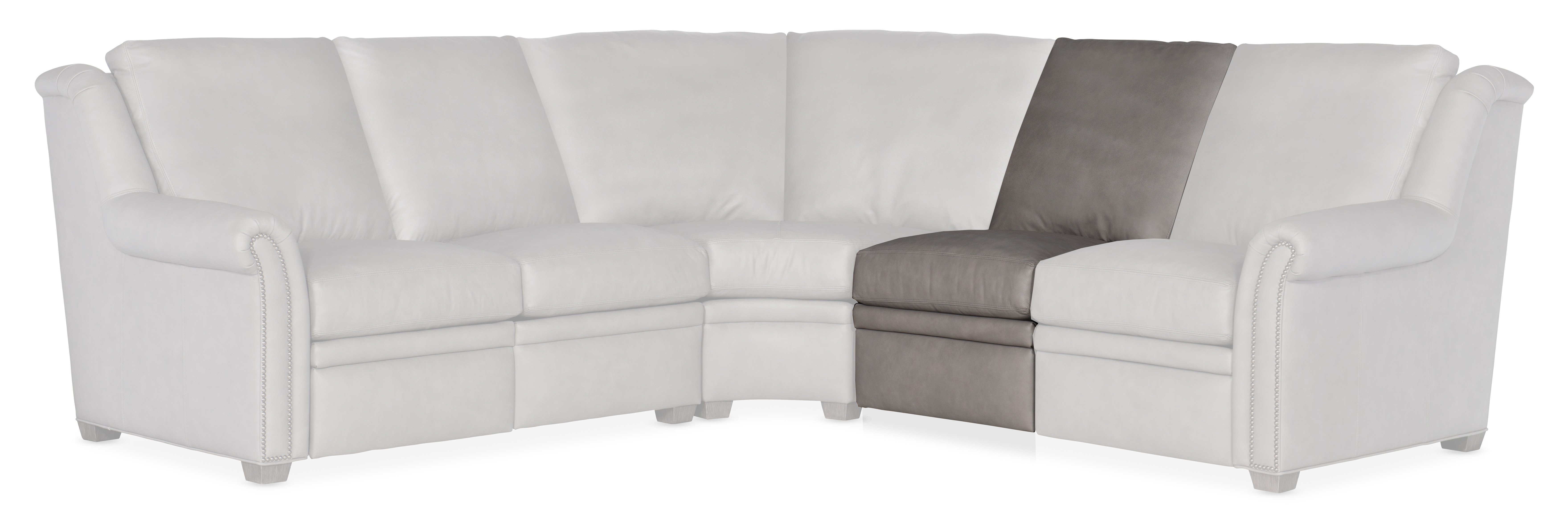 Bradington Young Robinson Armless Reclining Chair with Power Headrest 206-33