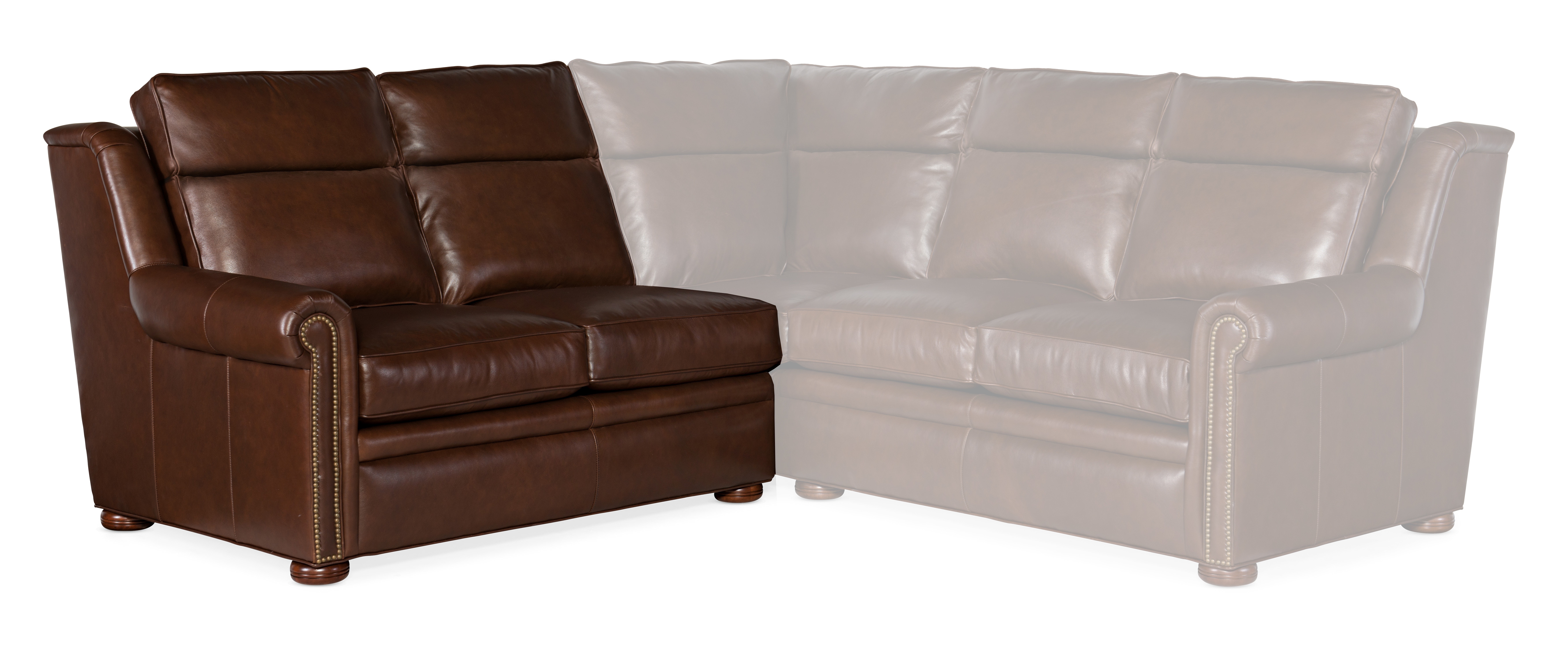 Bradington Young Reece Left Arm Facing Loveseat - Two Piece Back 202-57-2