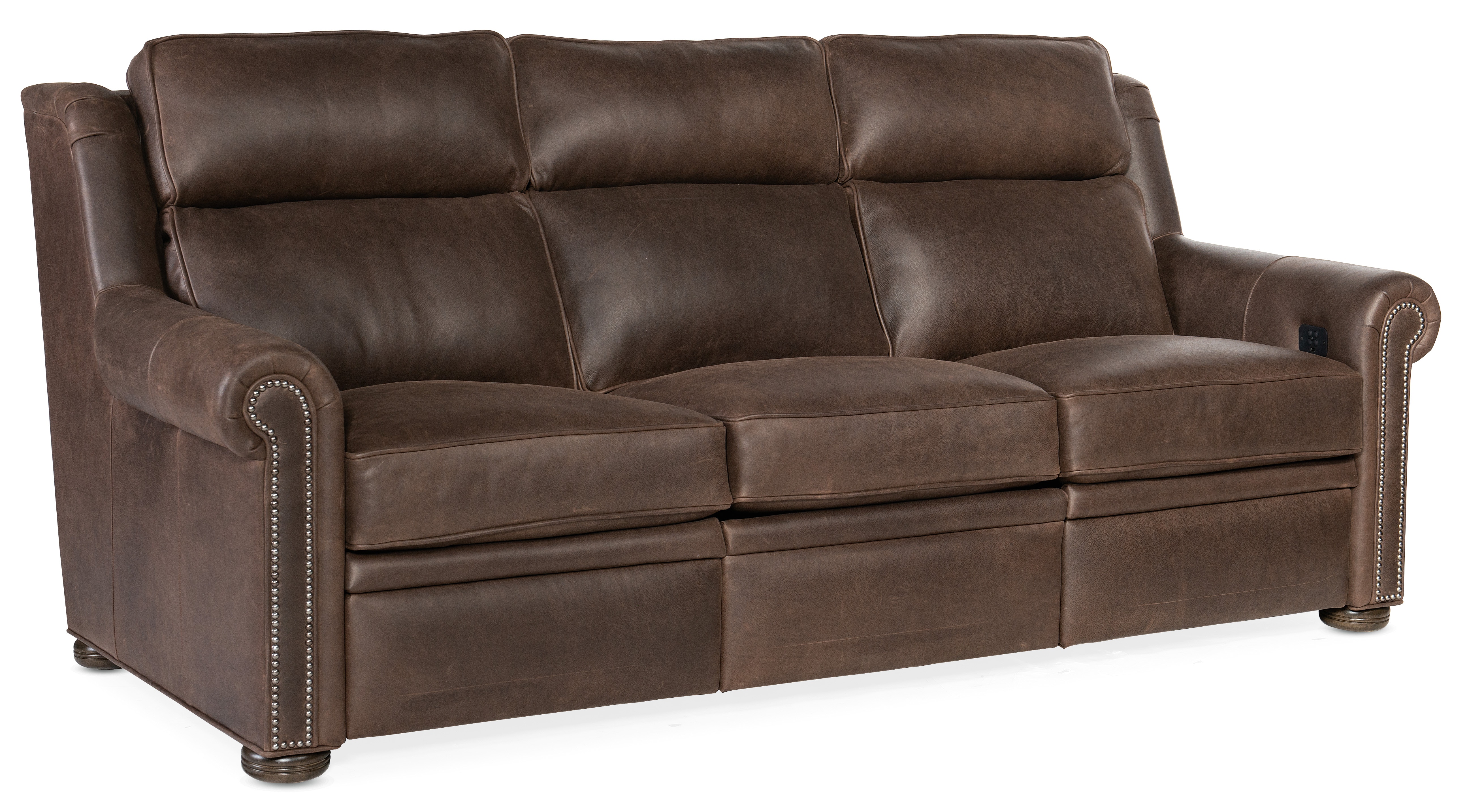 Bradington Young Reece Reclining Sofa with Power Headrest - Two Piece Back 202-90-2