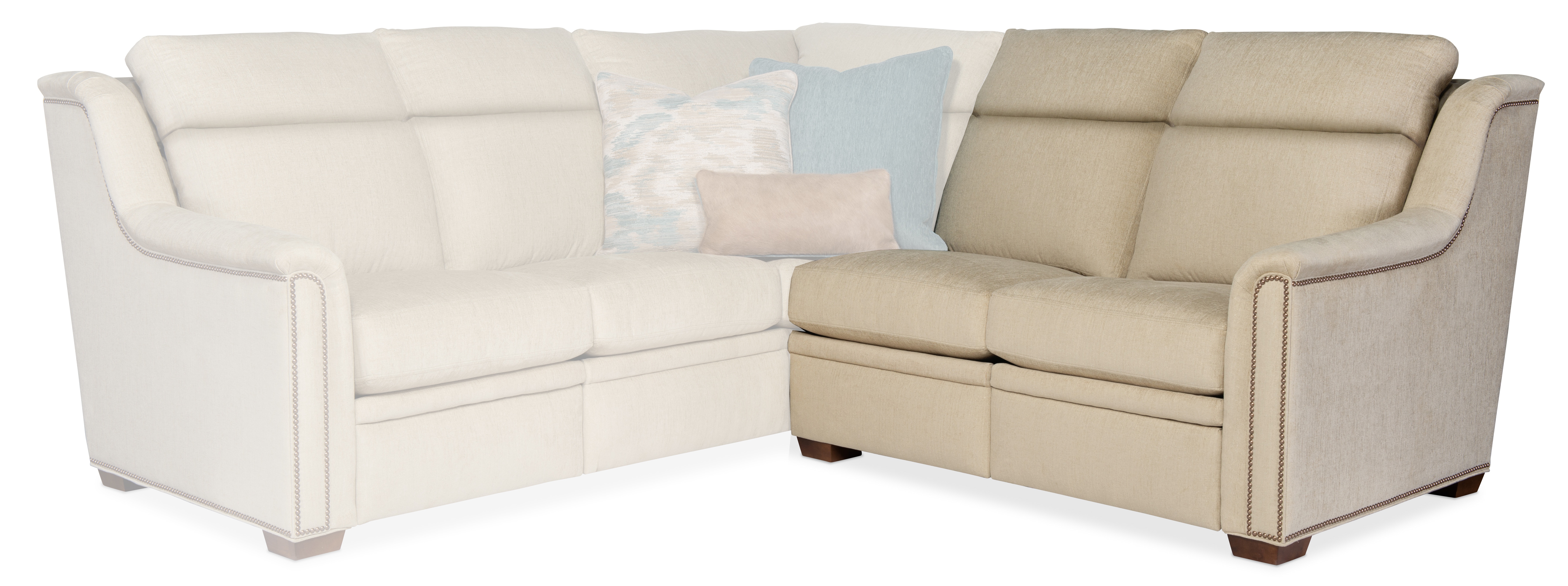 Bradington Young Raiden Right Arm Facing Reclining Loveseat with Power Headrest - Two Piece Back 204-56-2