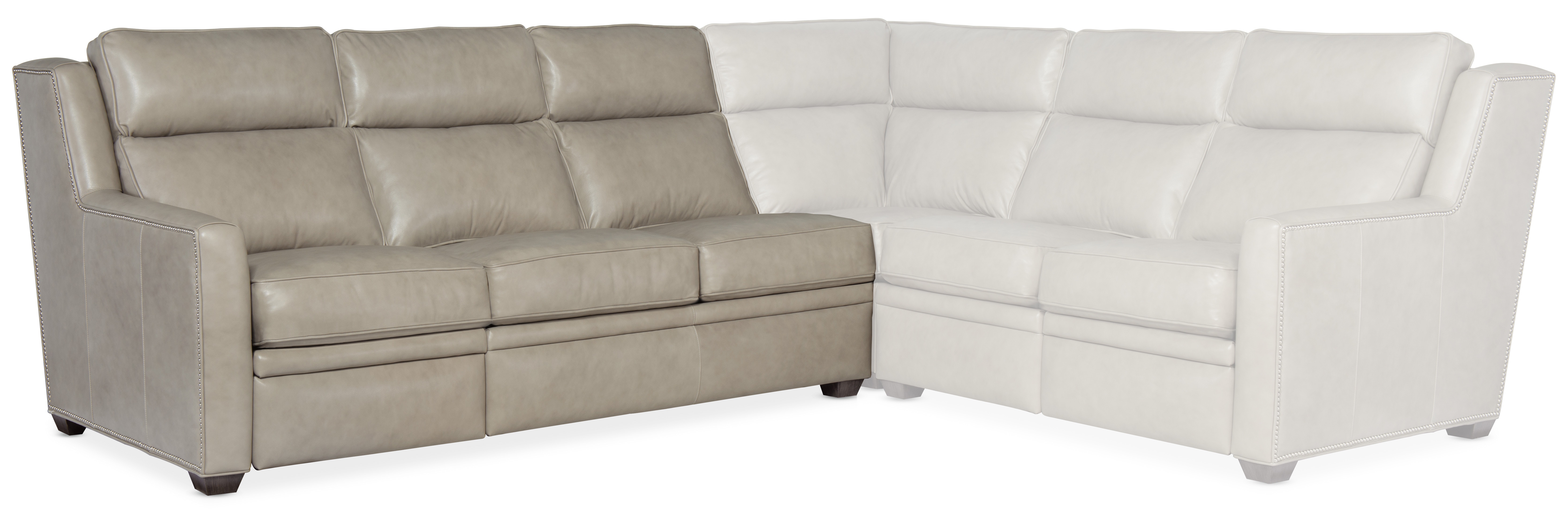 Bradington Young Revelin Left Arm Facing Reclining Sofa with Power Headrest - Two Piece Back 203-61-2