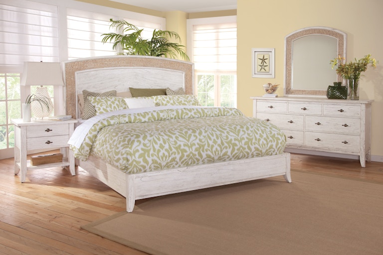 Braxton Culler Fairwinds Arched Seagrass Bedroom Set 2932