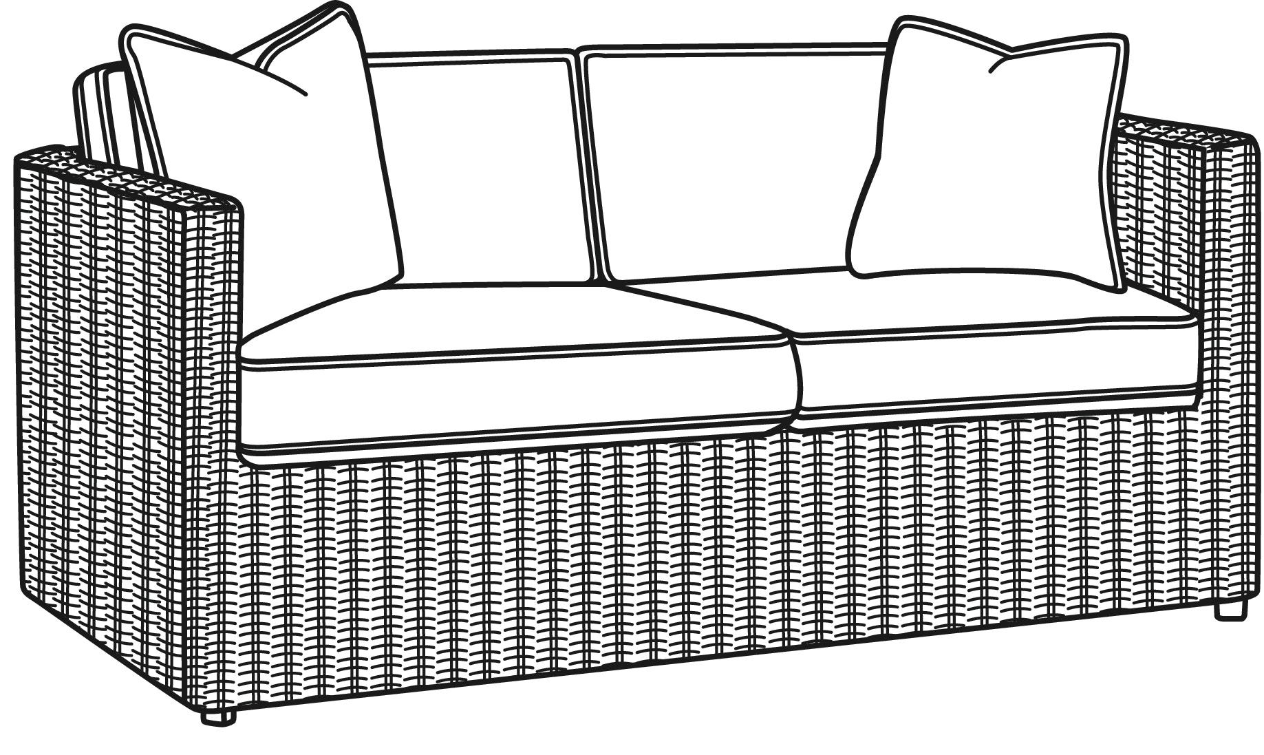 Braxton Culler Outdoor Patio Paradise Bay Loveseat 486 019 Seaside Furniture Toms River Nj