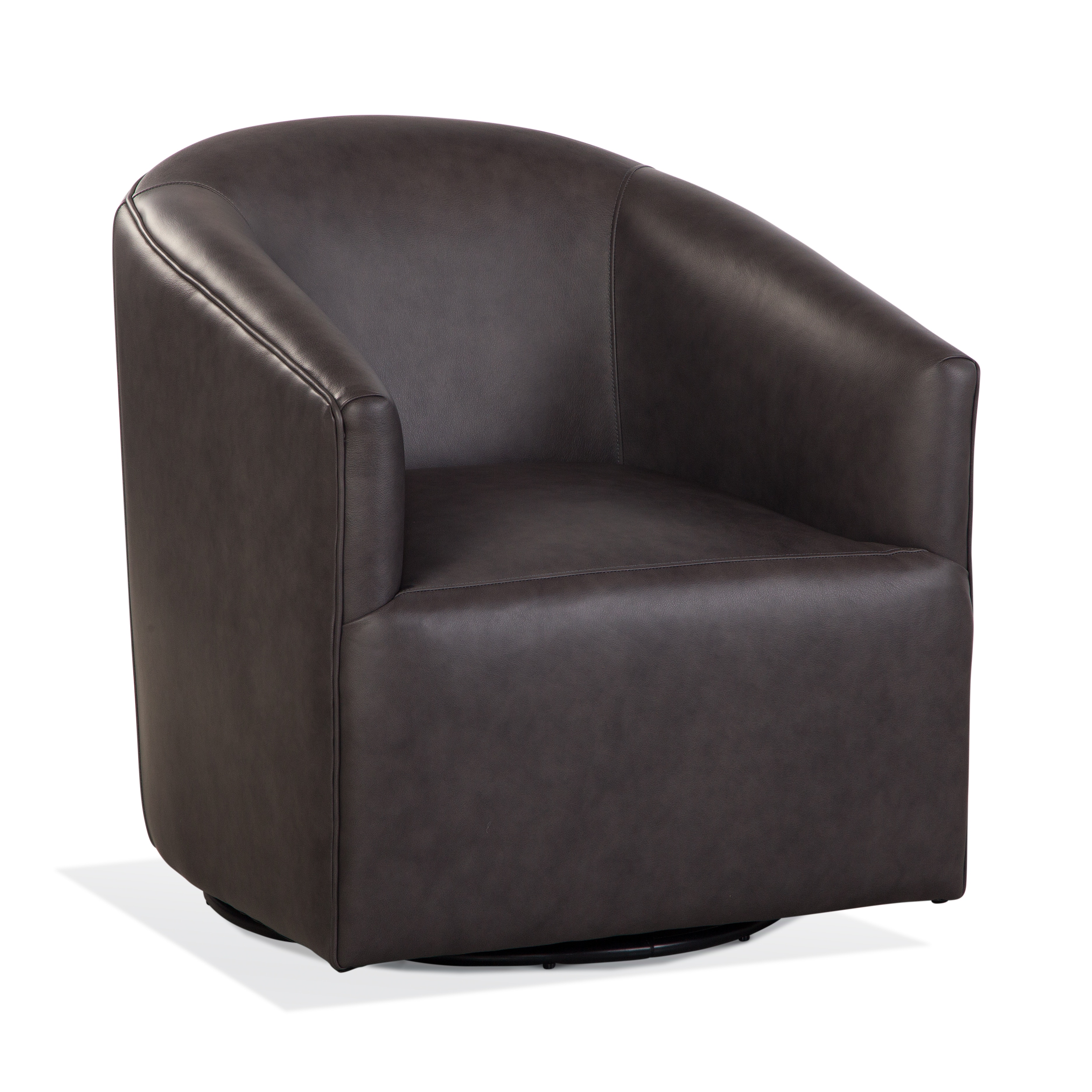 Braxton Culler Briles Leather Memory Swivel Chair 510-L05