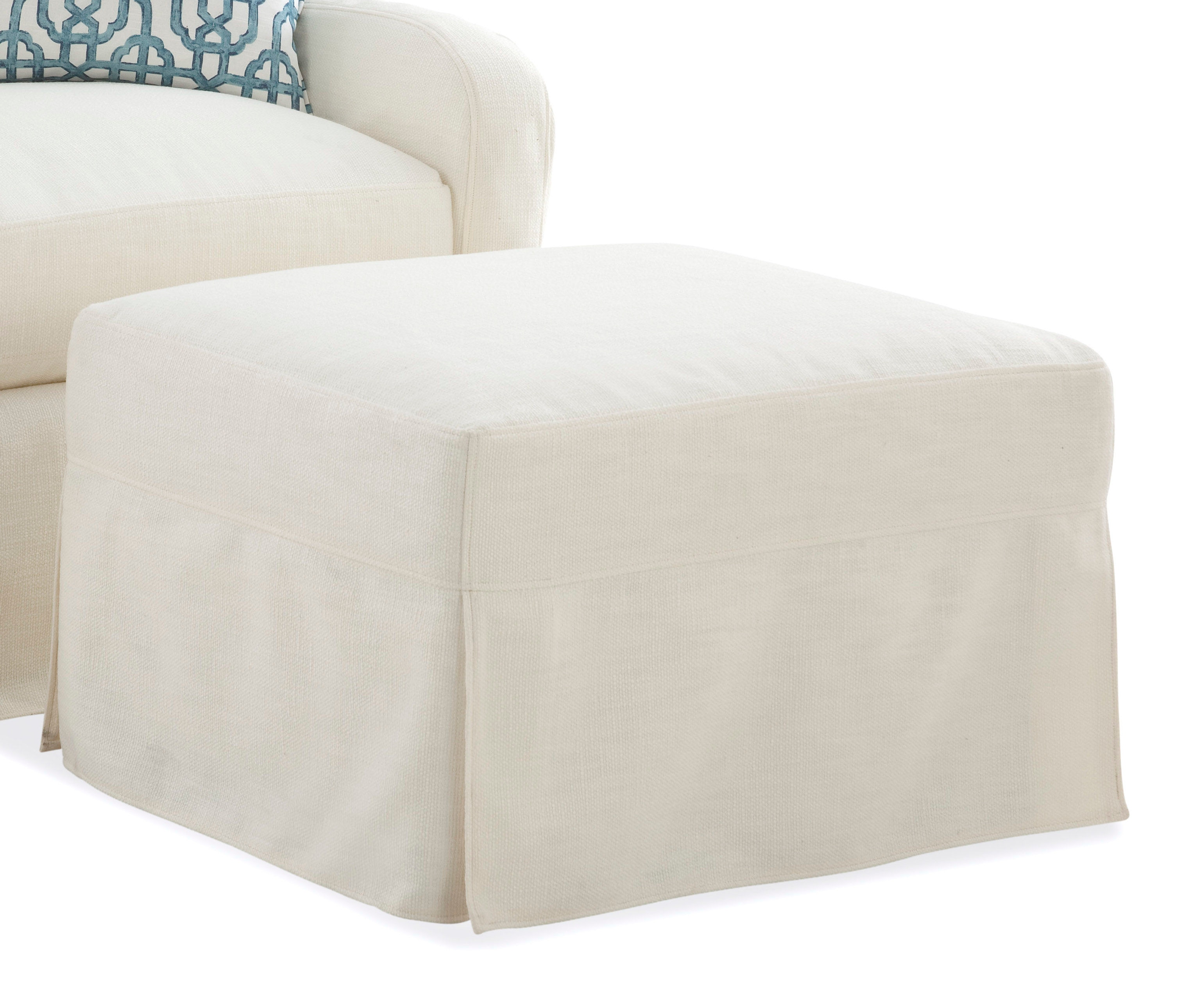 Braxton Culler Living Room Halsey Ottoman With Slipcover 5745