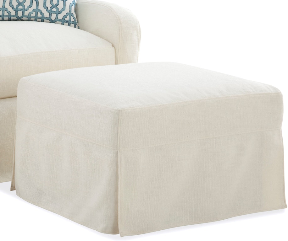 Braxton Culler Living Room Halsey Ottoman With Slipcover 5745