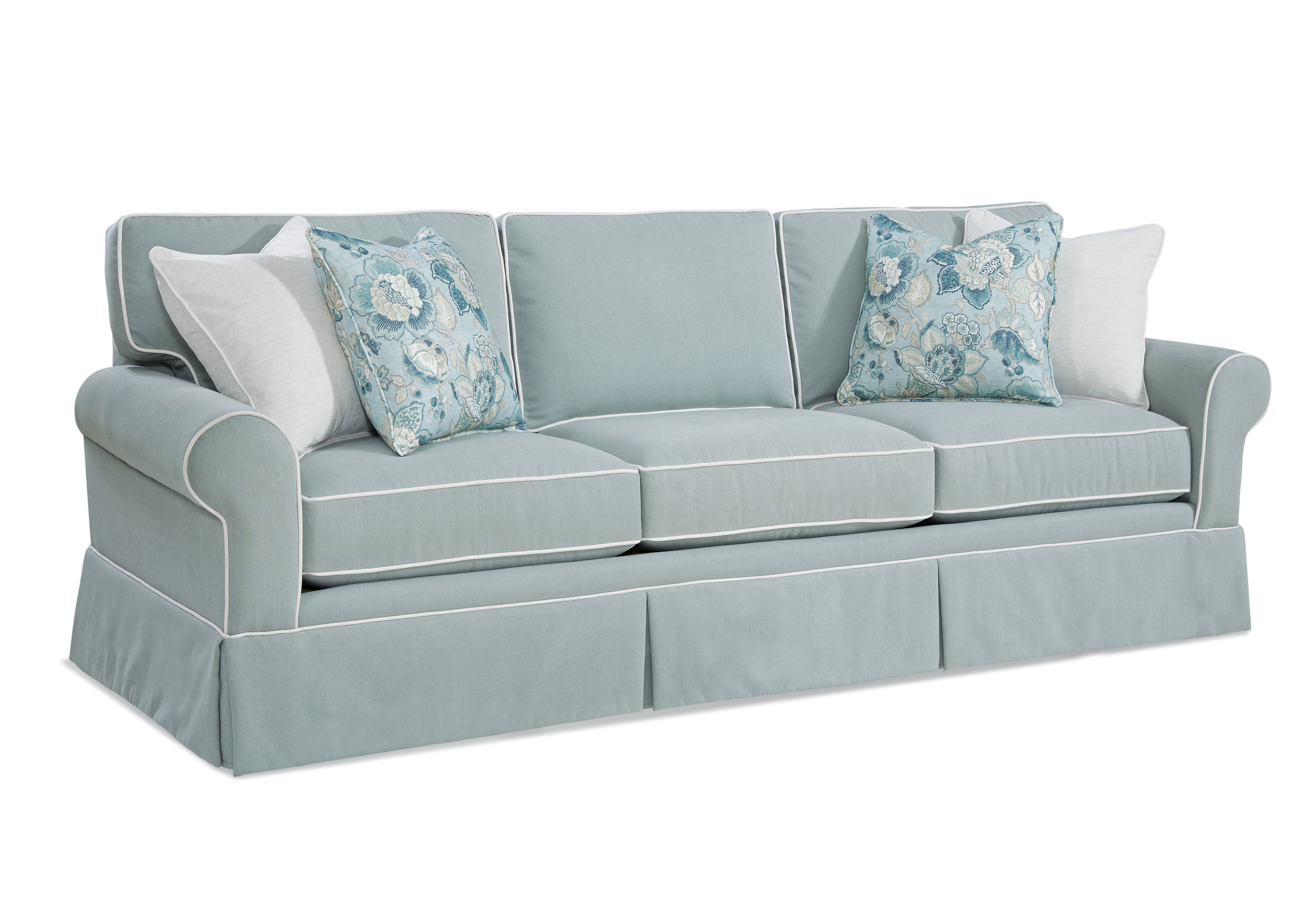 HENREDON Ivory Camelback Skirted Sofa (2 available) Price for each – KLM  Luxury Consignment