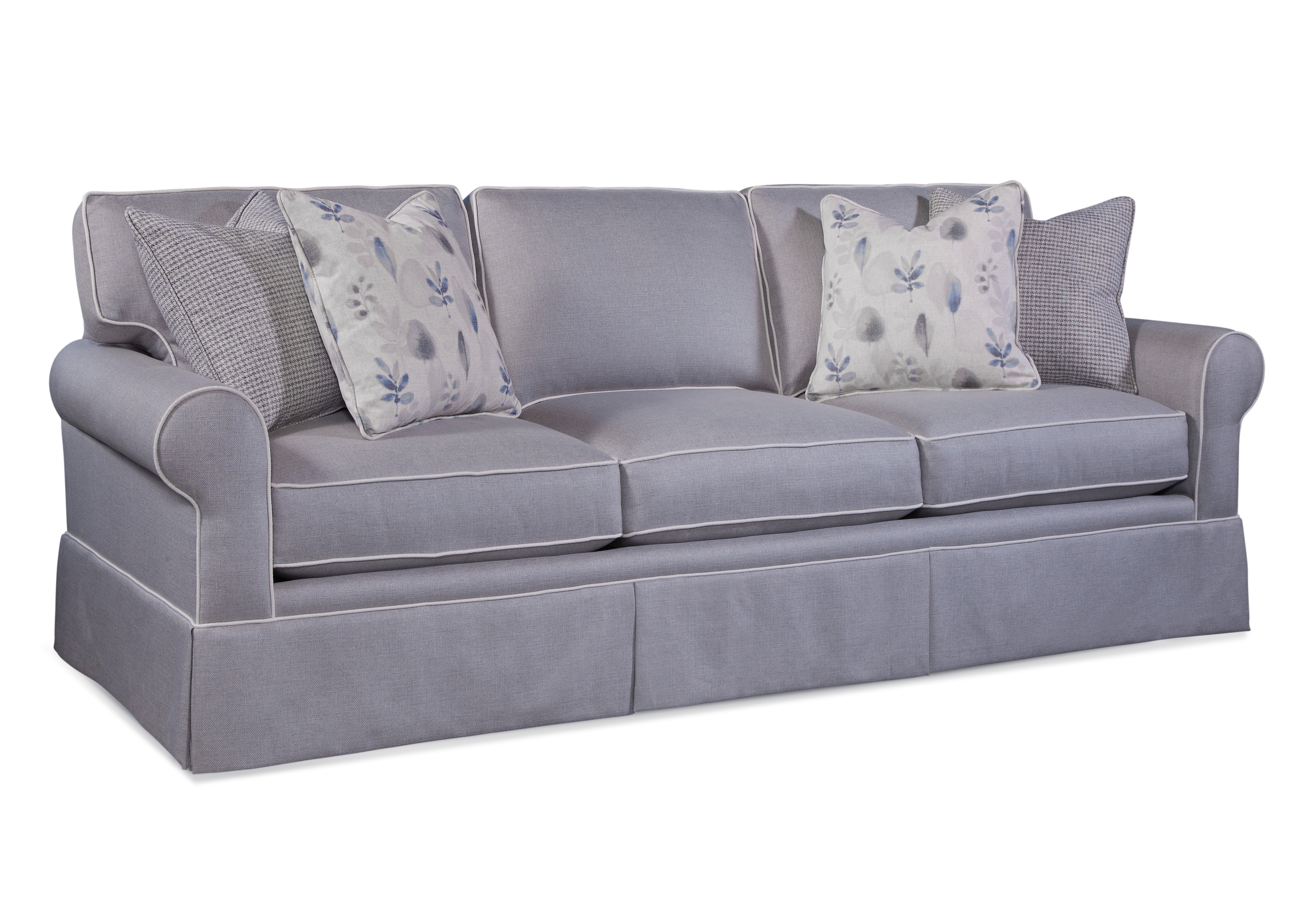 Braxton Culler Living Room Benton Skirted Estate Sofa 628004 Seaside