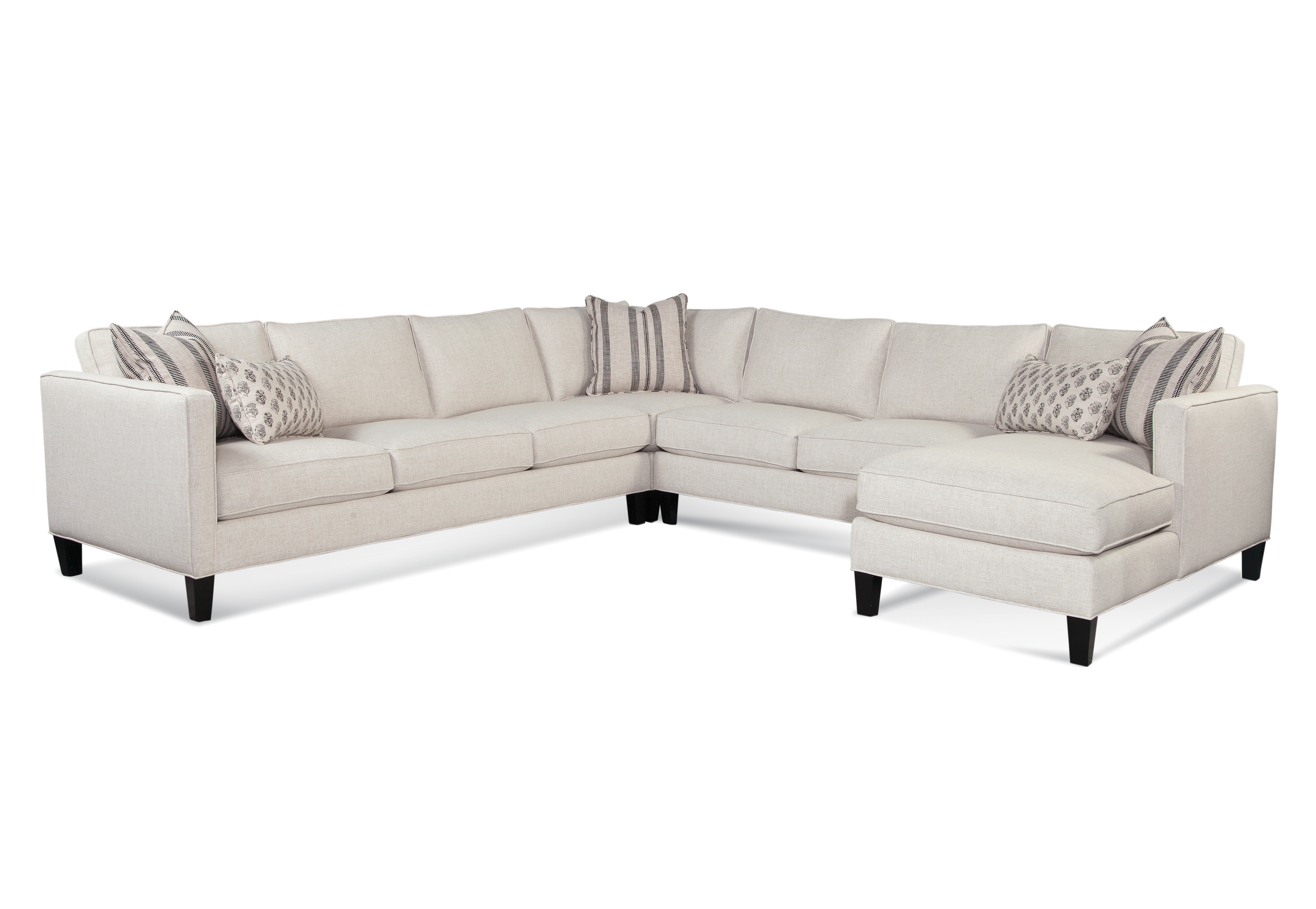 Braxton Culler Living Room Lenox Large Chaise Sectional 723-4PC