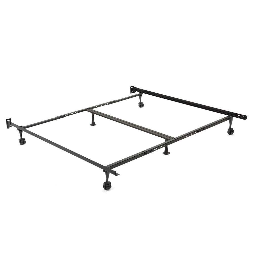 King With Center Support Full Heavy Duty Adjustable Bed Frame Legs Twin Queen 