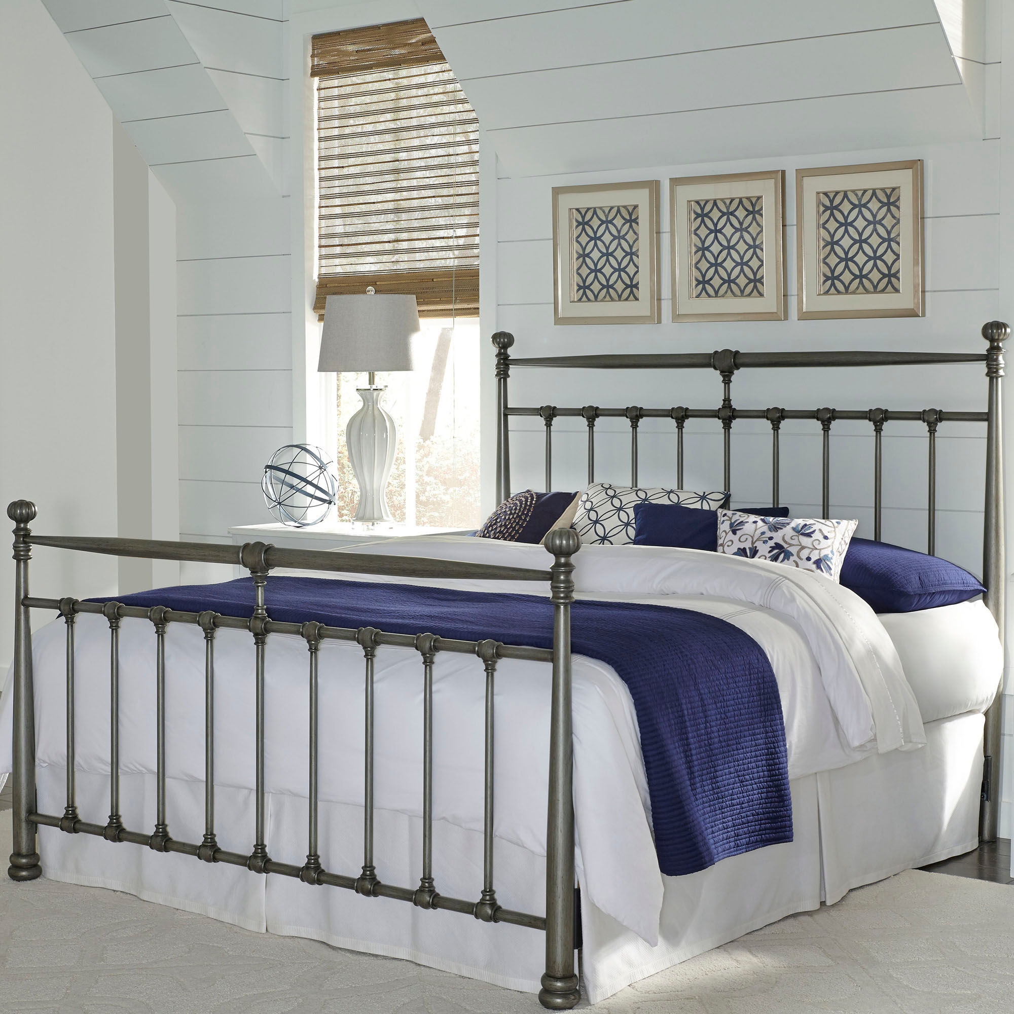 Iron headboard 2024 and footboard