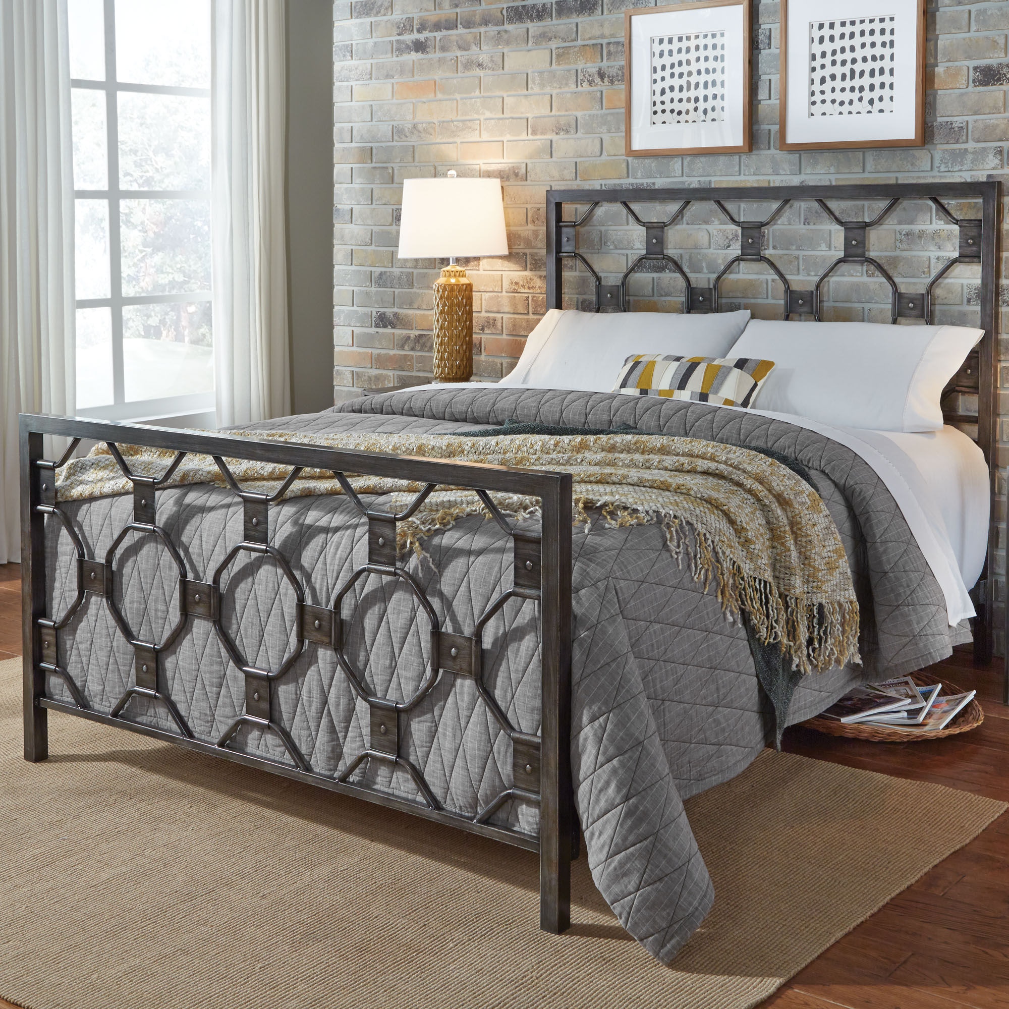 Maddeejo: King Size Metal Headboard And Footboard