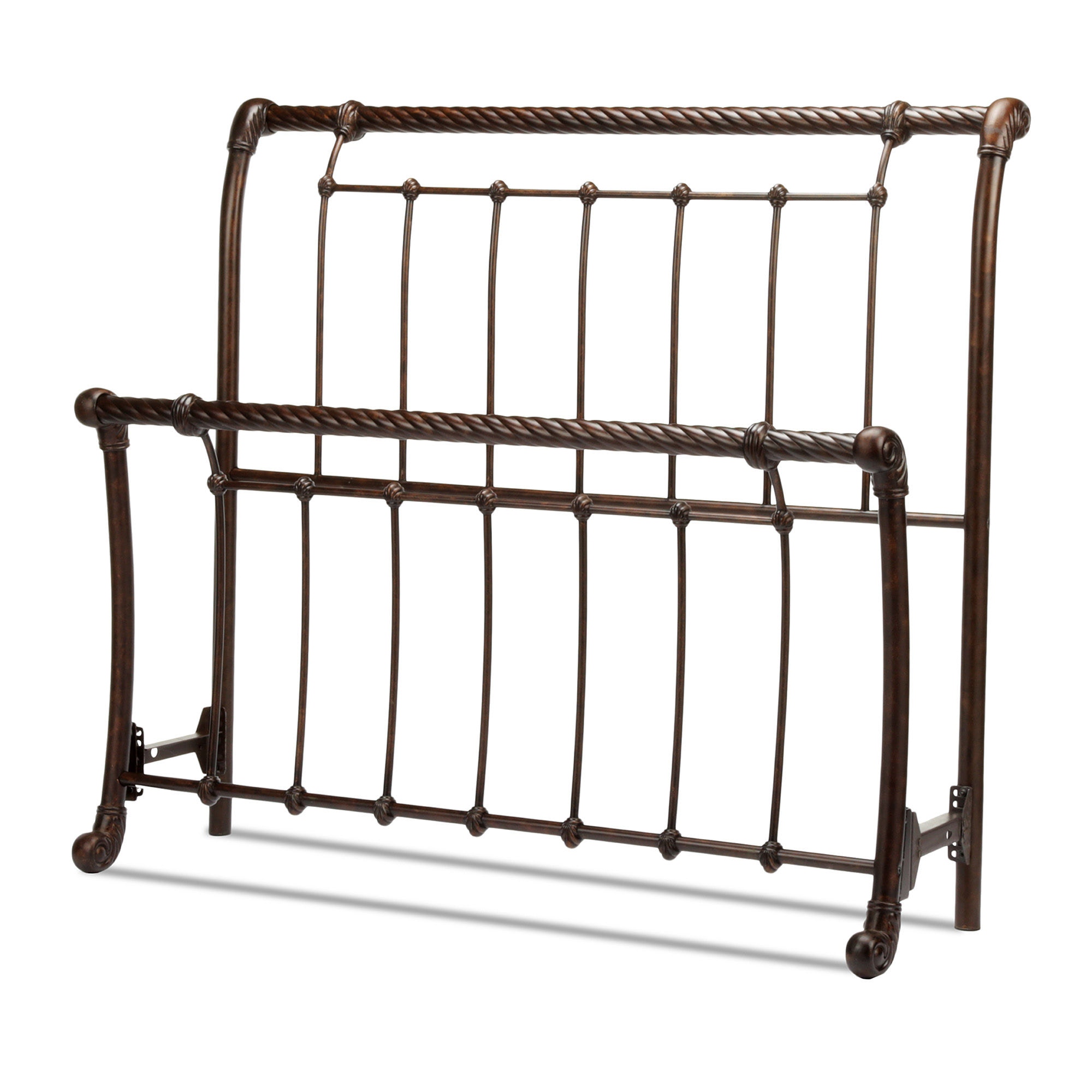 Leggett & Platt Bedroom Legion Metal Sleigh-Styled Headboard And ...