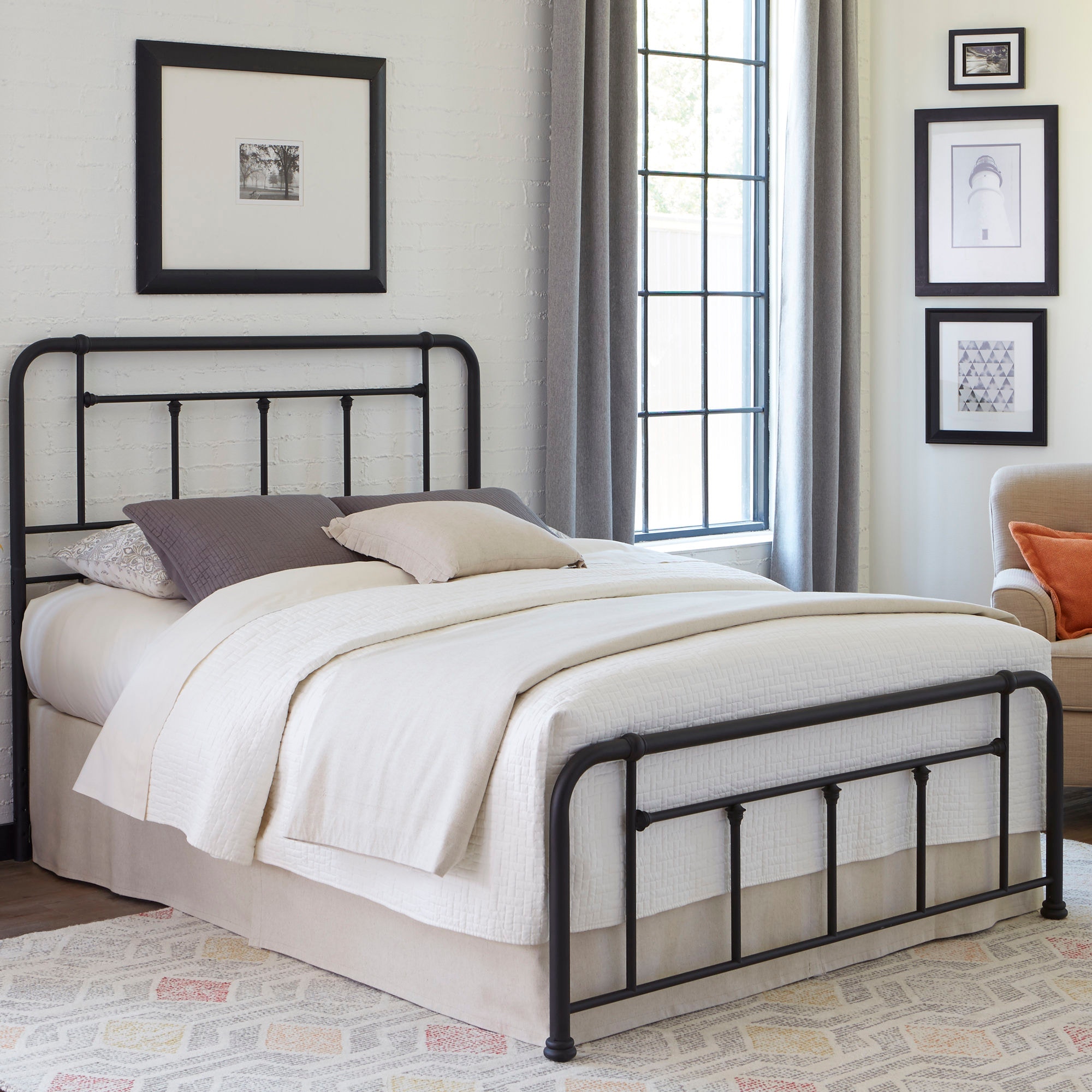 Leggett Platt Bedroom Baldwin Metal Headboard And Footboard Bed
