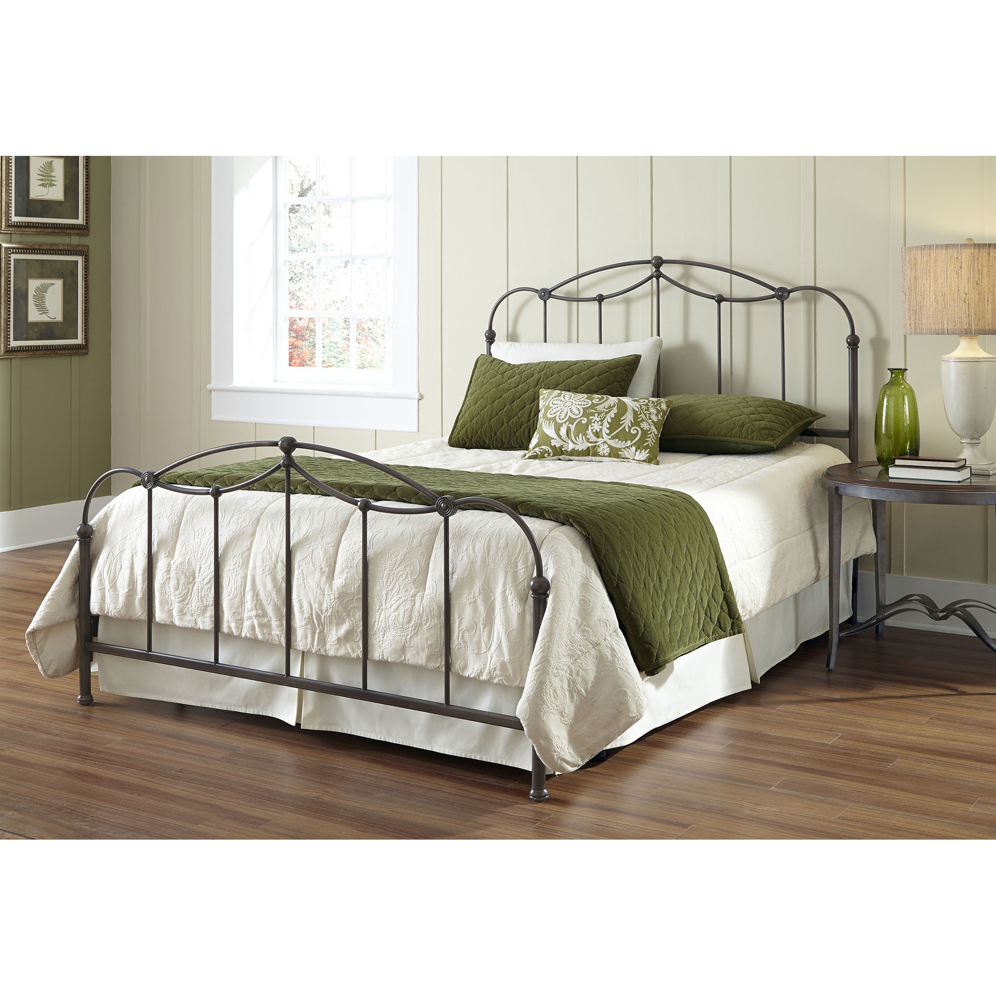 Leggett & Platt Bedroom Affinity Complete Metal Bed and Steel Support