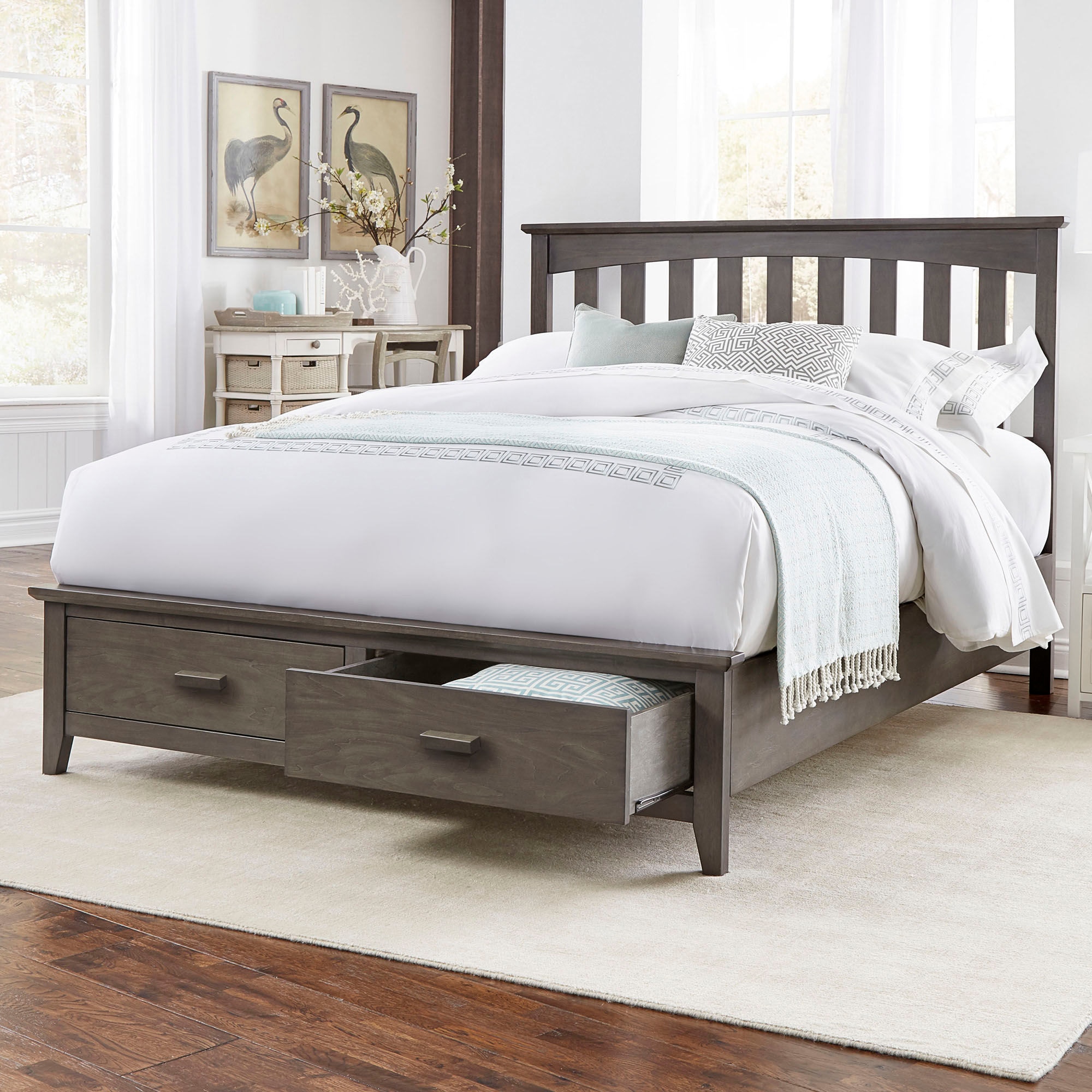 Leggett Platt Youth Hampton Complete Wood Storage Bed And