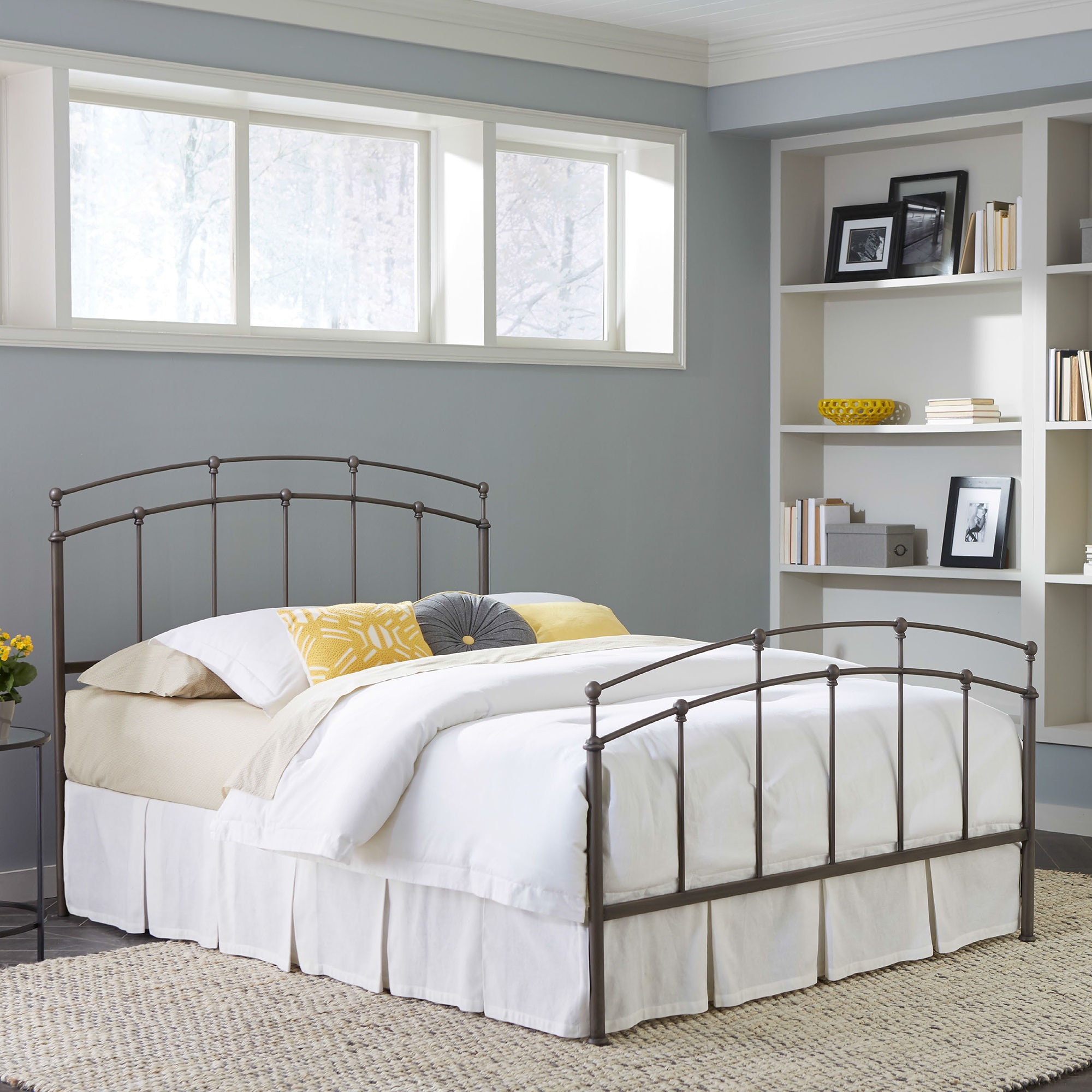 Leggett Platt Bedroom Fenton Metal Headboard And Footboard Bed