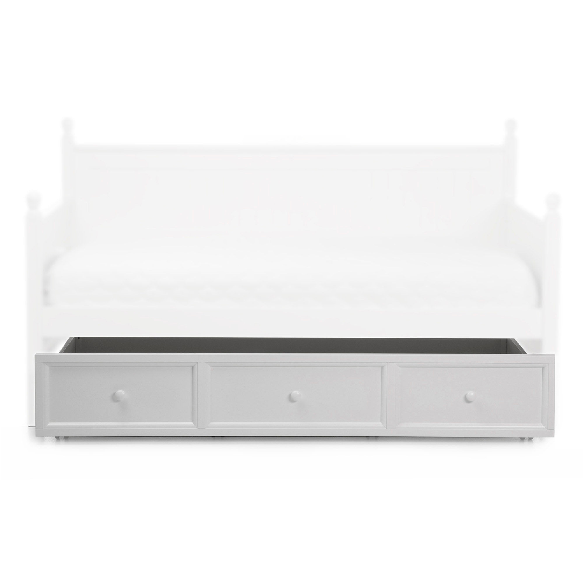 Leggett Platt Bedroom Casey Wood Roll Out Trundle Drawer for Daybed White Finish Twin B50C40