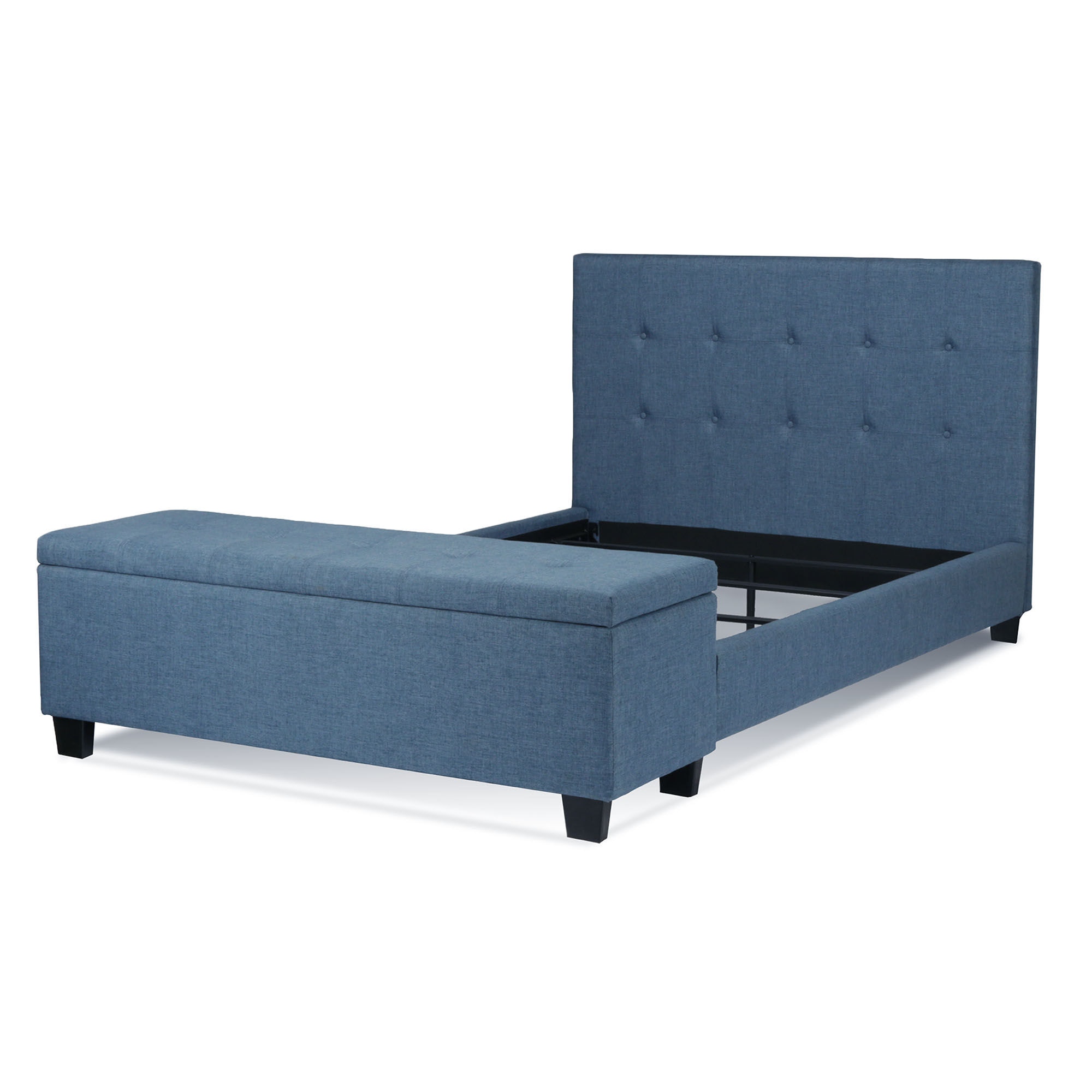 East West Furniture FNF-11-F Platform Full Bed Frame - Denim Blue Line –  East West Furniture Main Site