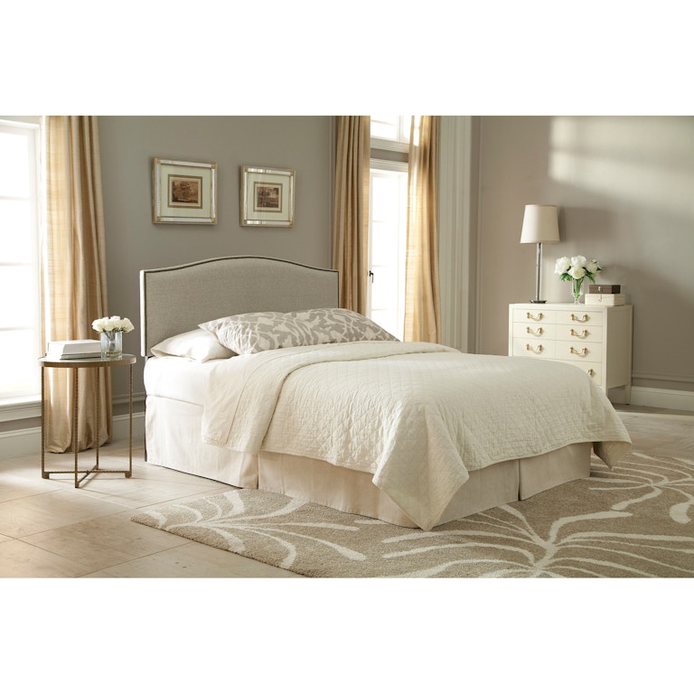 Fashion Bed Group Bedroom Carlisle Upholstered Headboard Panel ... - Fashion Bed Group Carlisle Upholstered Headboard Panel with Solid Wood Adjustable  Frame and Nail head Trim