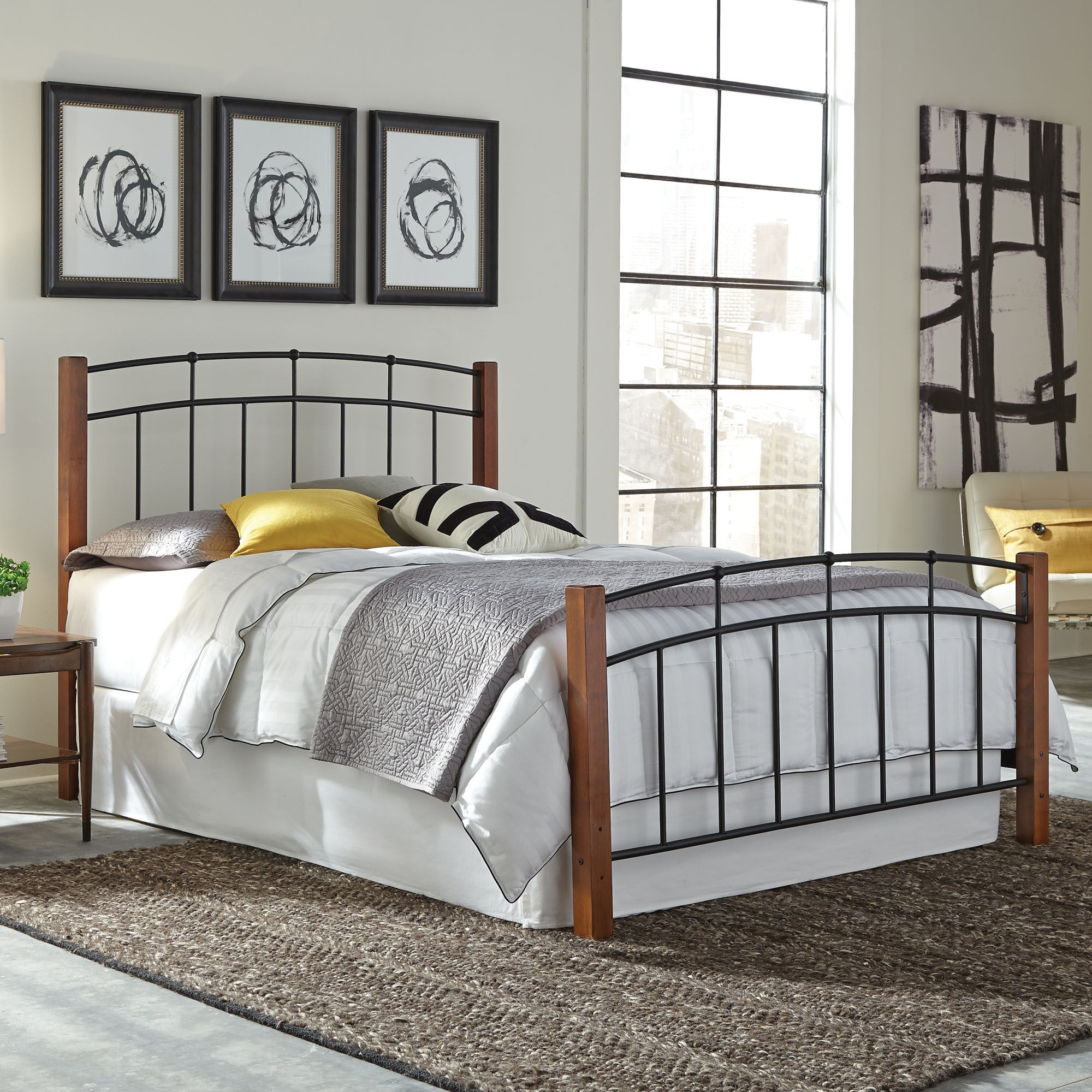 Leggett Platt Bedroom Benson Metal Headboard And Footboard Bed