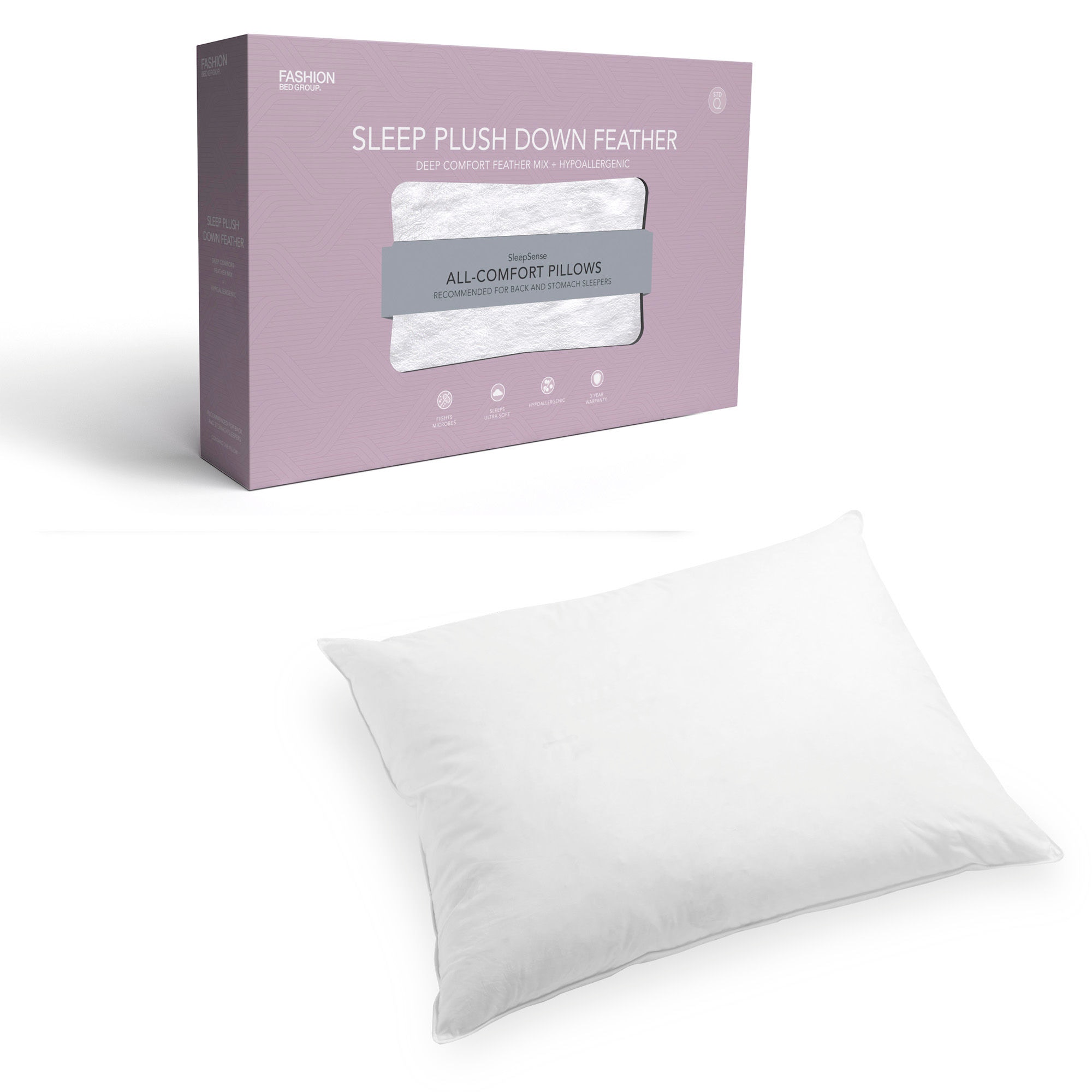 Leggett Platt Accessories Sleep Plush Feather And Down Pillow
