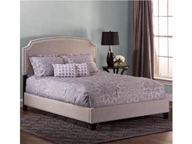 Hillsdale Furniture Lani Bed - Full - Rails Included - Light Linen Gray 1116BFRLG