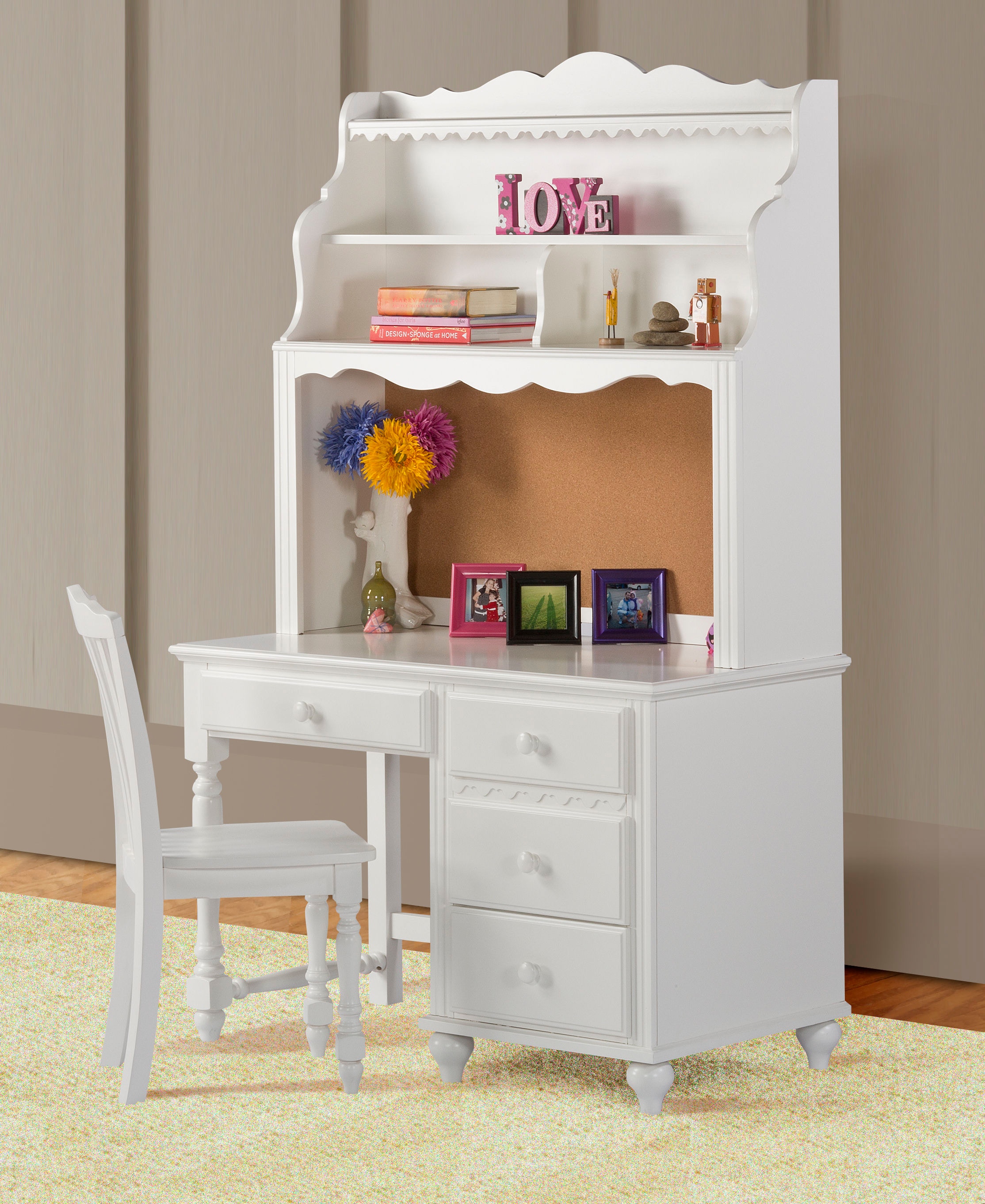 Hillsdale desk with deals hutch