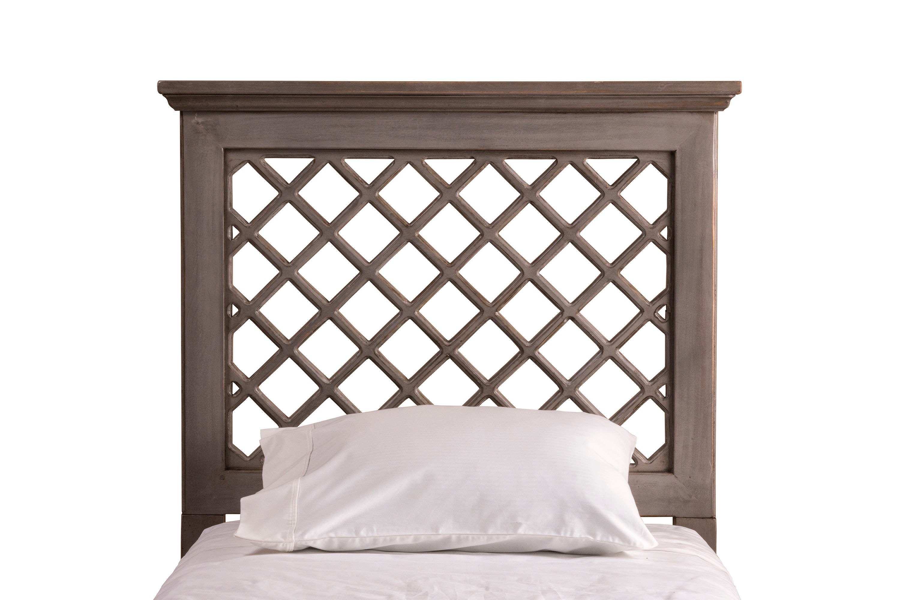 Hillsdale Furniture Bedroom Kuri Headboard King Rails Included Distressed Gray Finish