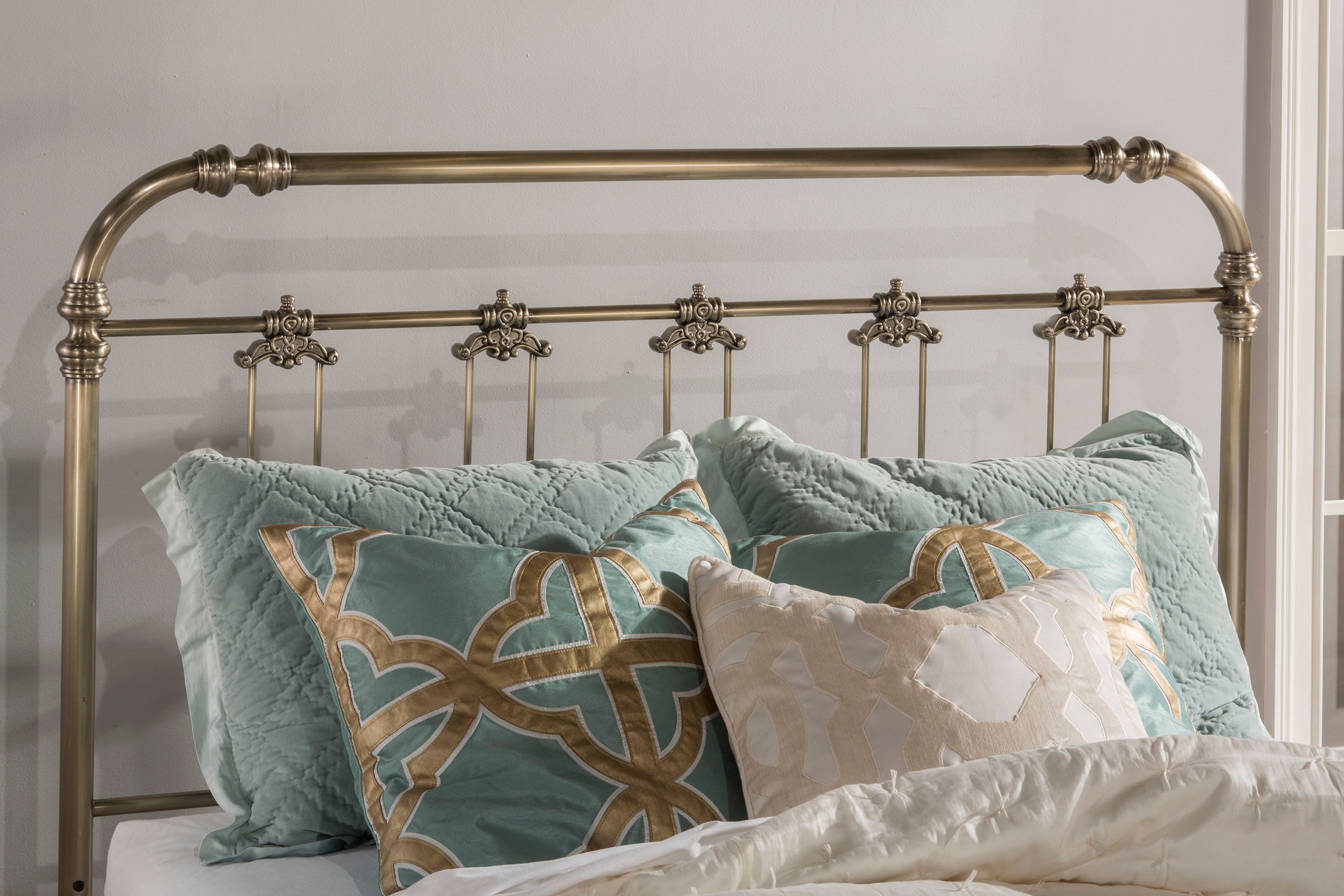 Brass deals king headboard