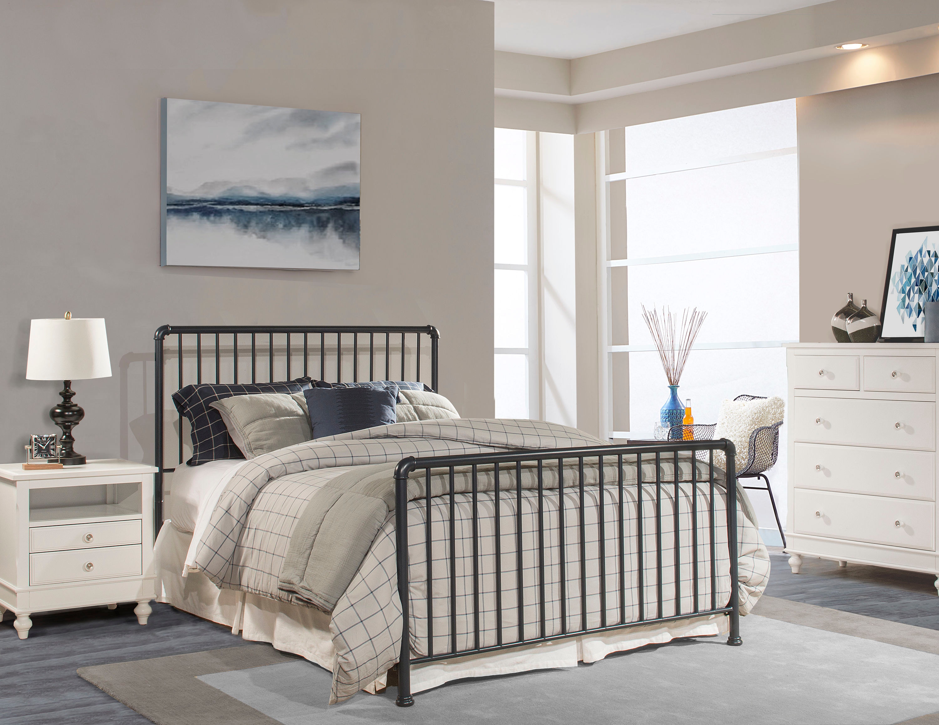 Full bed frame and deals headboard set