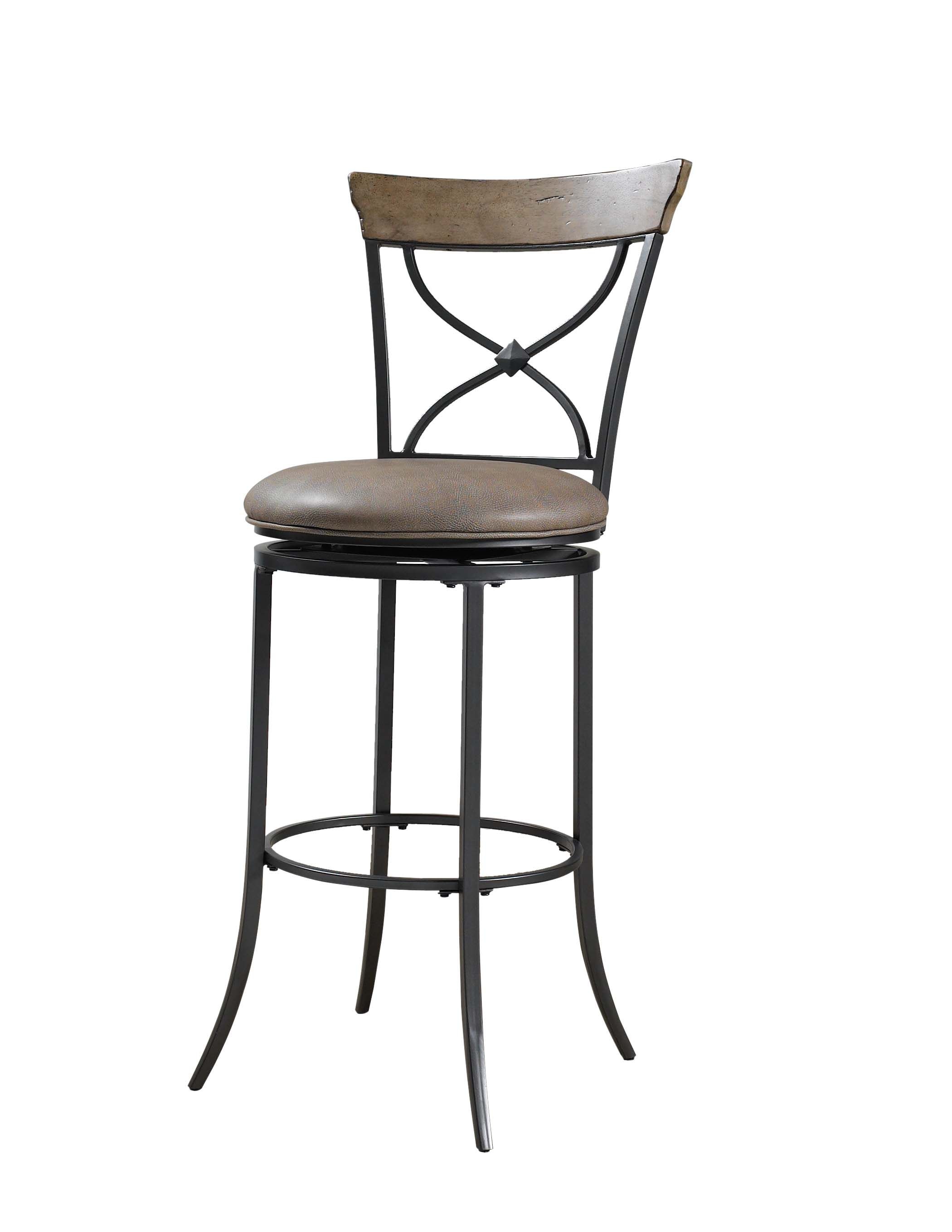 metal x back bar stool