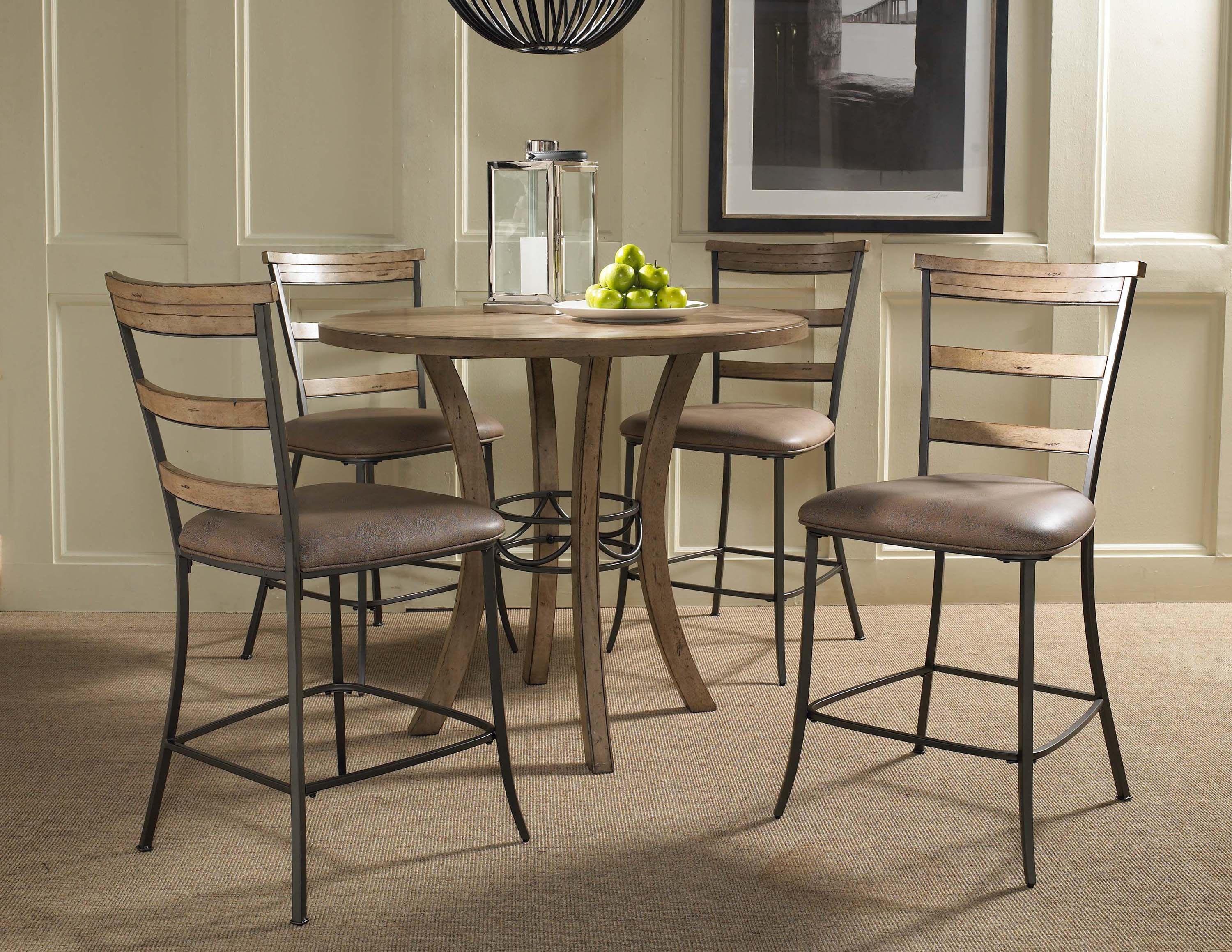 Small round counter height dining online set