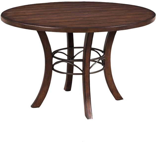 Round Wooden Dining Table With Metal Legs : Rustic Wood And Metal
