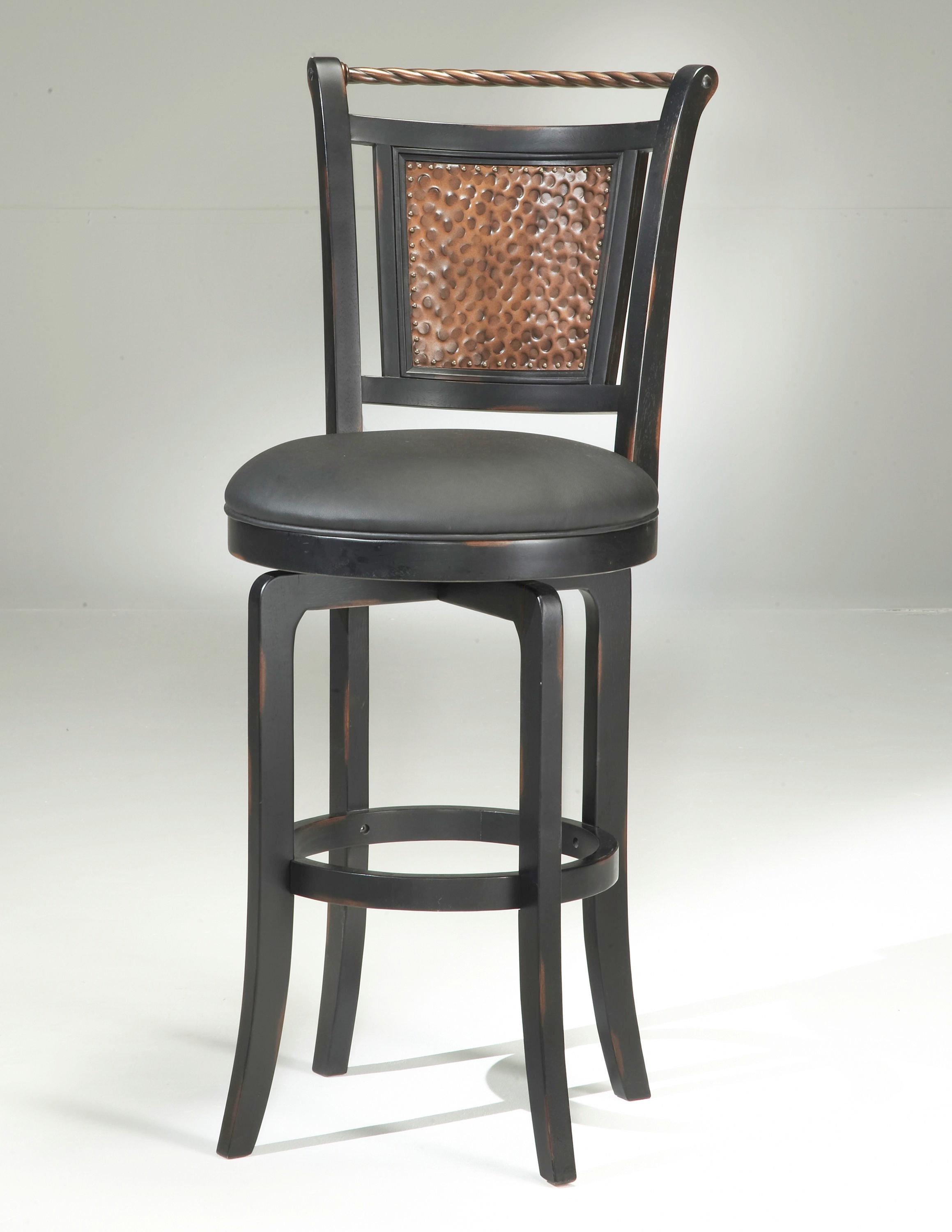 Copper and store black bar stools