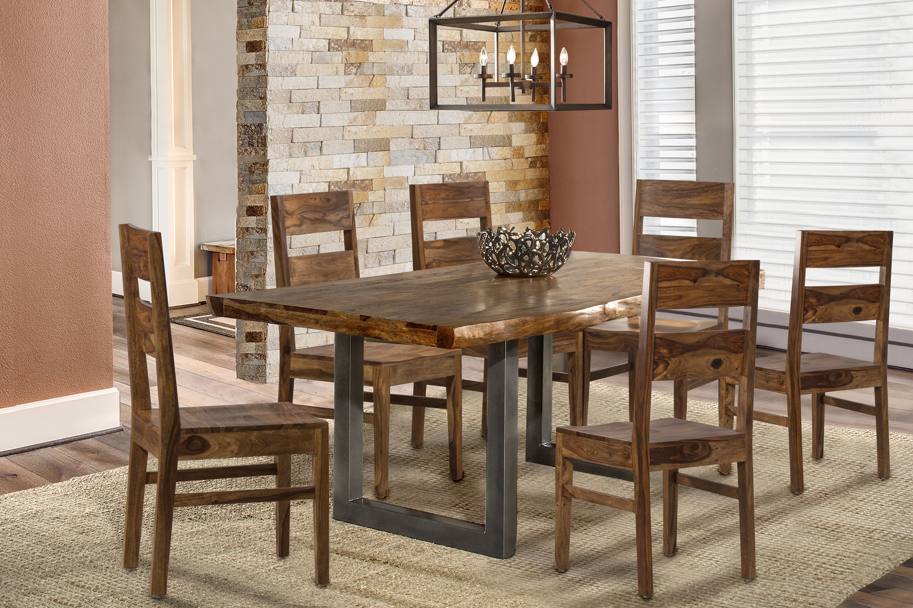 Natural wood kitchen discount table and chairs