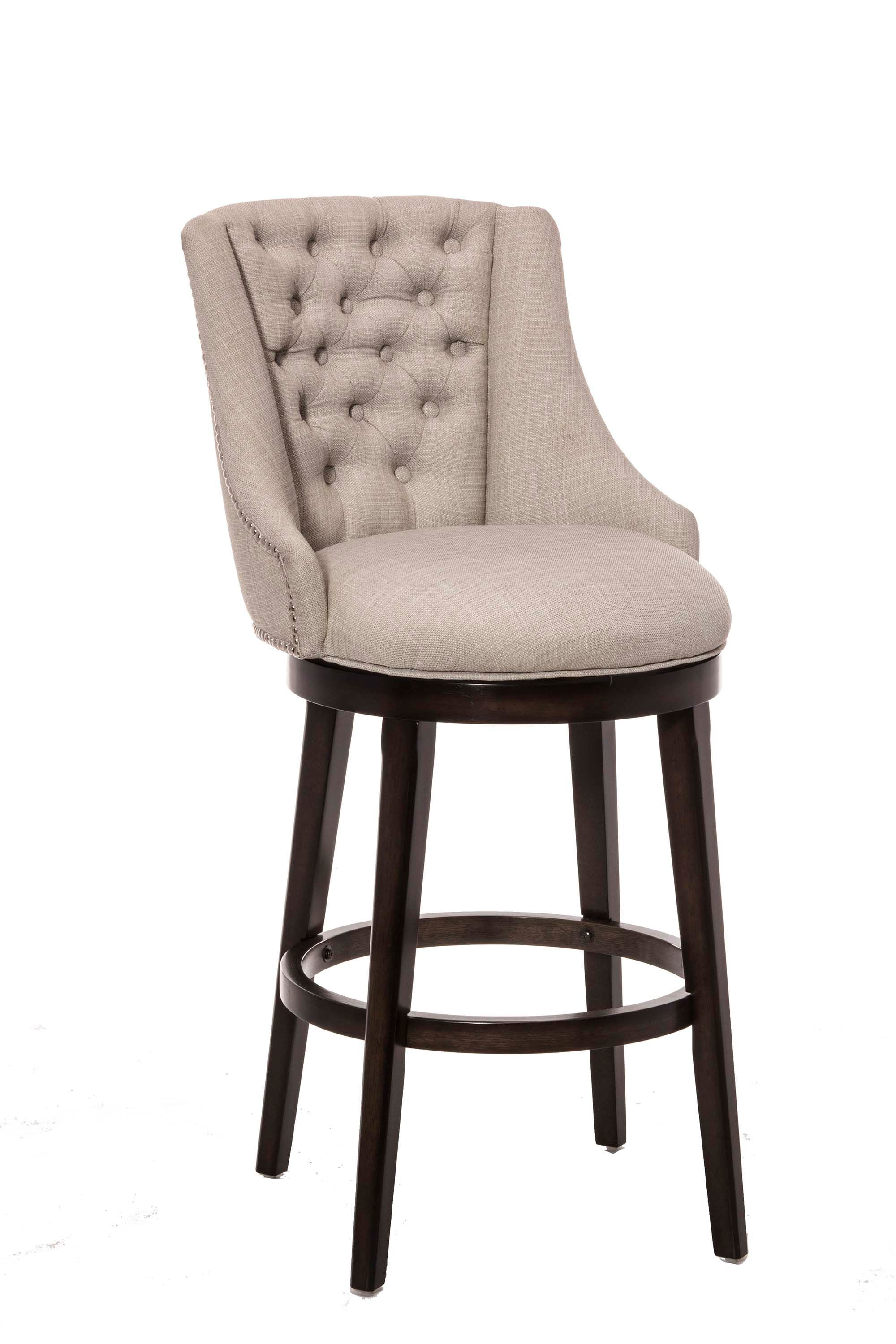 Tufted swivel counter discount stool