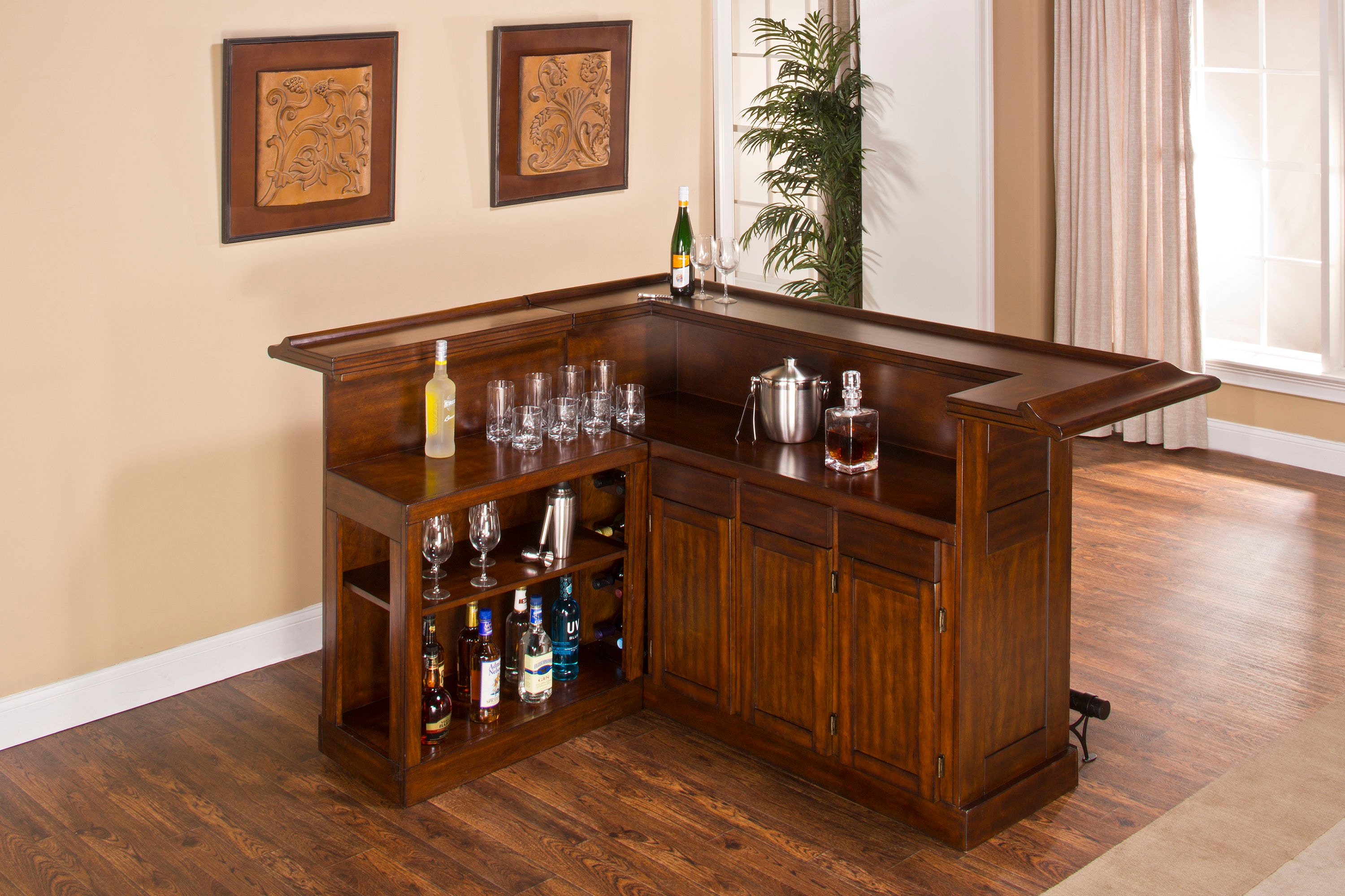 Hillsdale classic cherry large bar discount