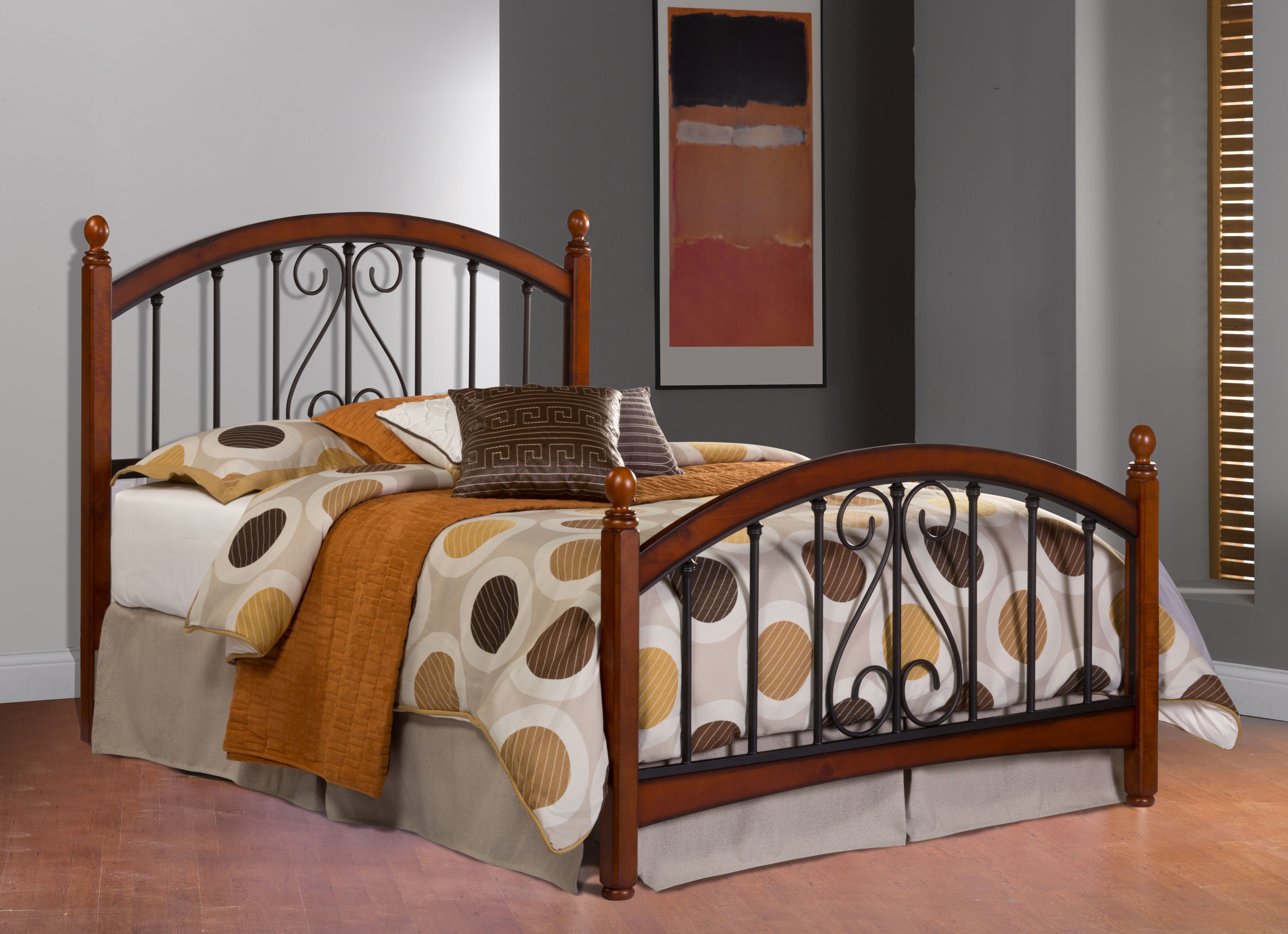 Hillsdale Furniture Bedroom Burton Way Bed Set King with Rails