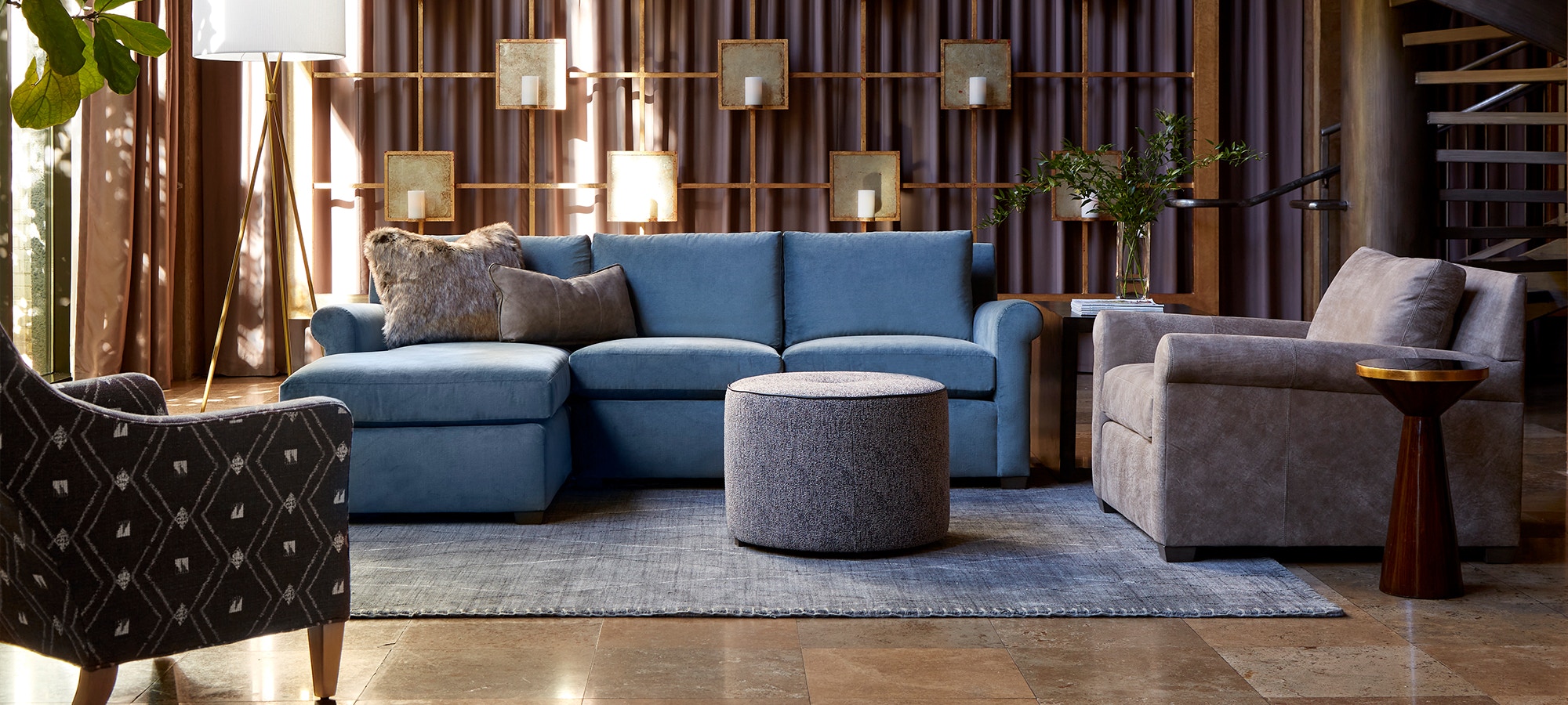 Huntington House 2600 ROLL Sectional 2600-SECT ROLL