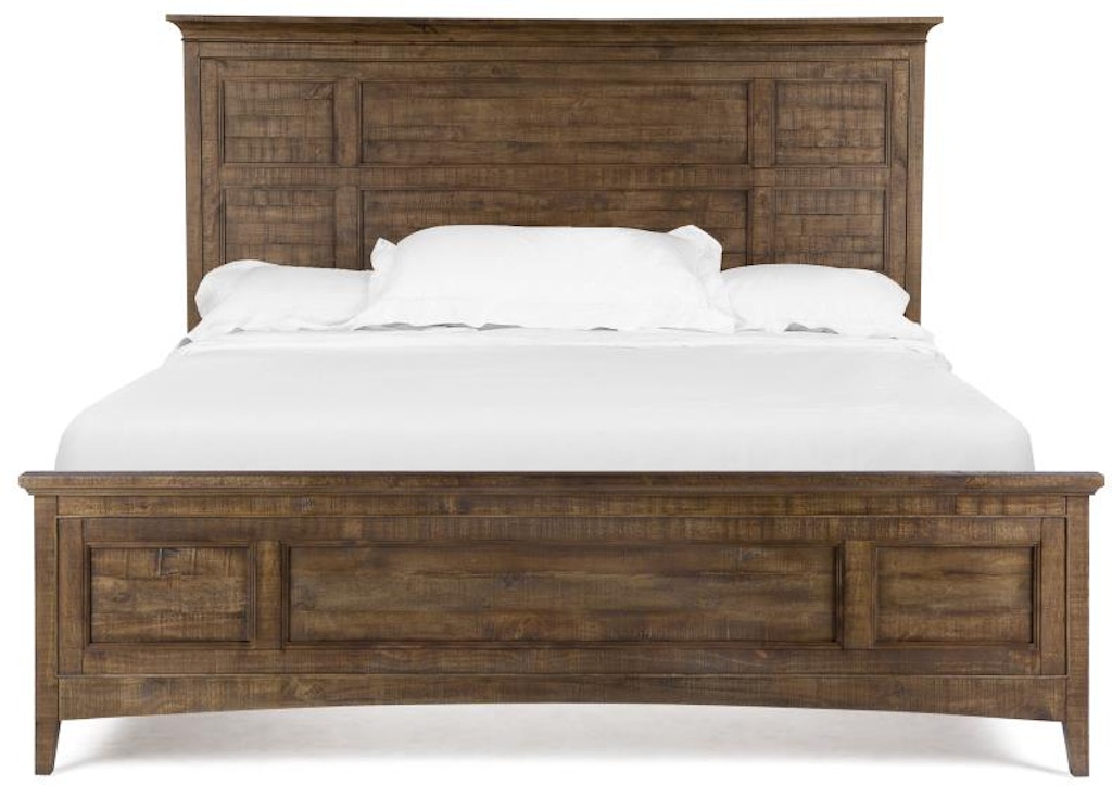 Magnussen Home Bedroom Wood Queen Panel Bed Storage Rail Su B4398-54B -  High Point Furniture