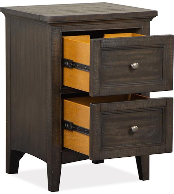 Magnussen Home Bedroom Small Drawer Nightstand (No Touch Lighting
