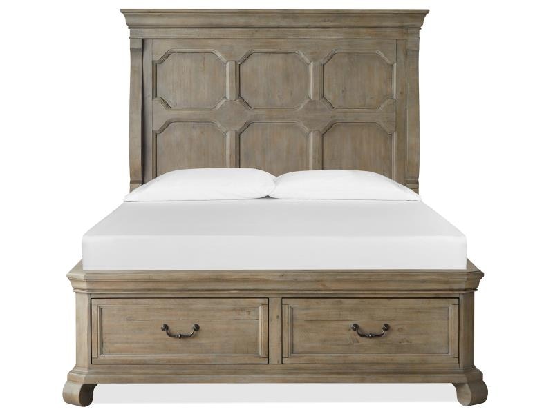 Magnussen Home Bedroom Complete Queen Panel Storage Bed