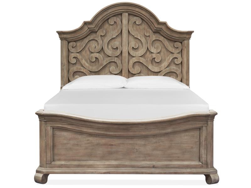 Magnussen Home Bedroom Complete Queen Shaped Panel Bed B464655 North