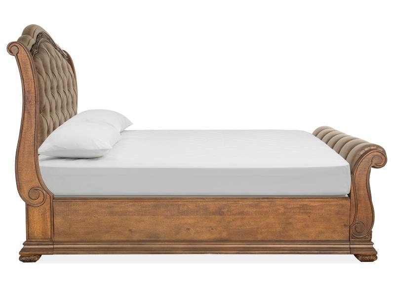 Sleigh bed online headboard queen