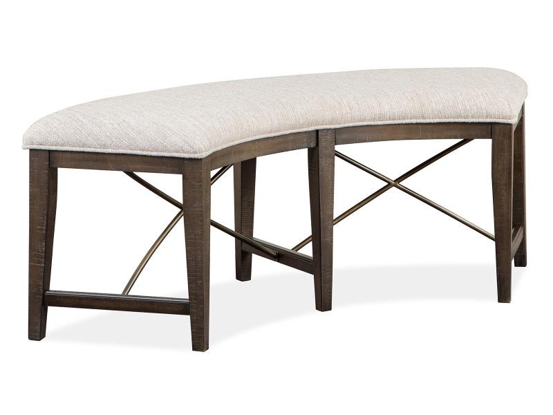 Curved deals dining bench