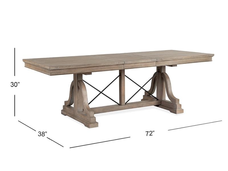 Magnussen Home Dining Room Trestle Dining Table D480525 Rider