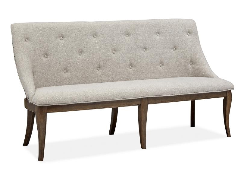 upholstered bench with back