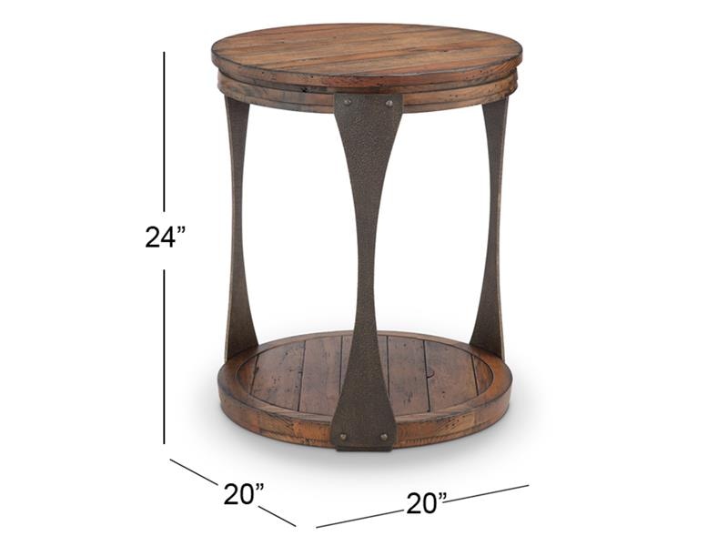 magnussen round end table